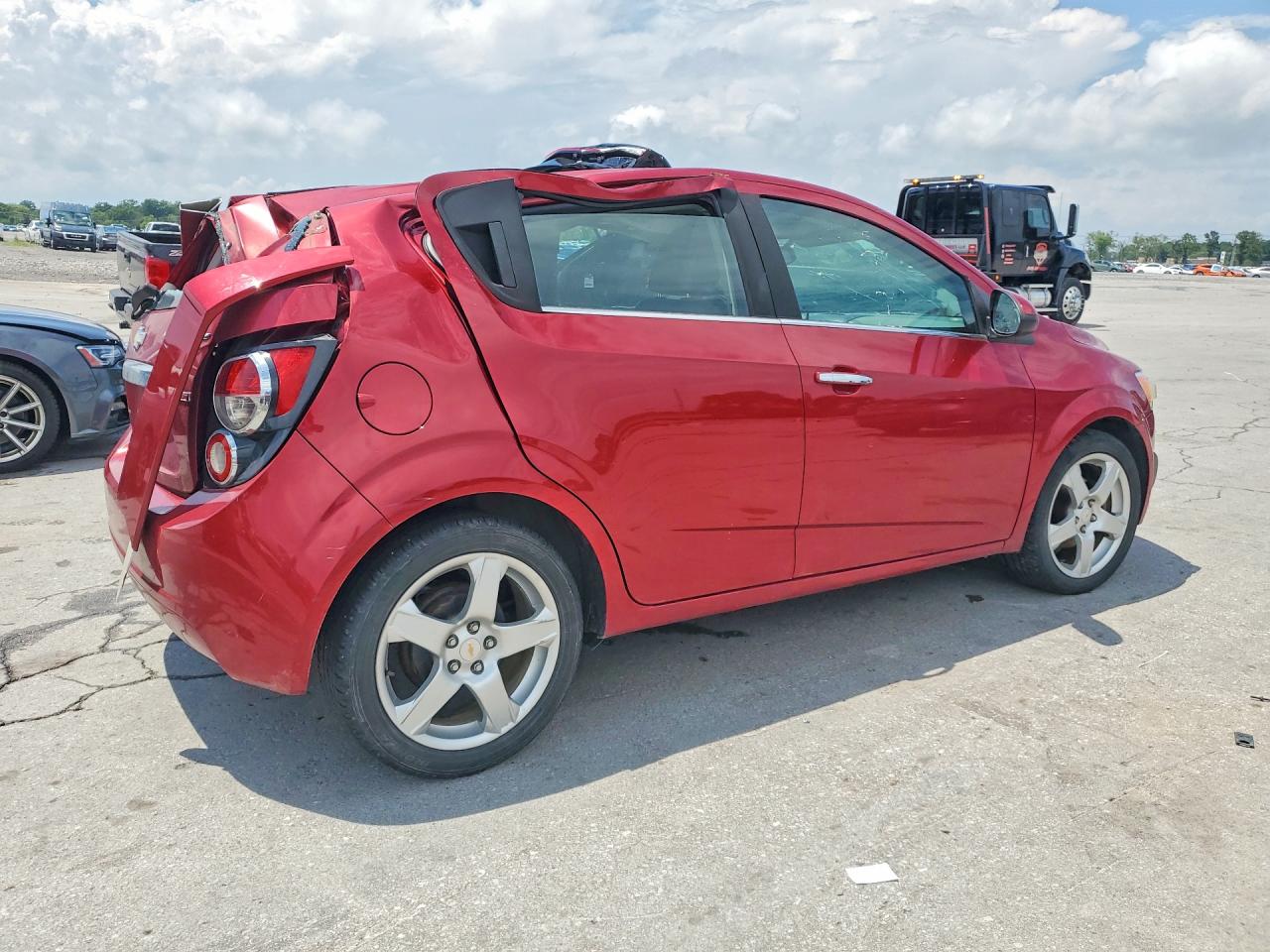 2012 Chevrolet Sonic Ltz Red vin: 1G1JE6SB3C4183441