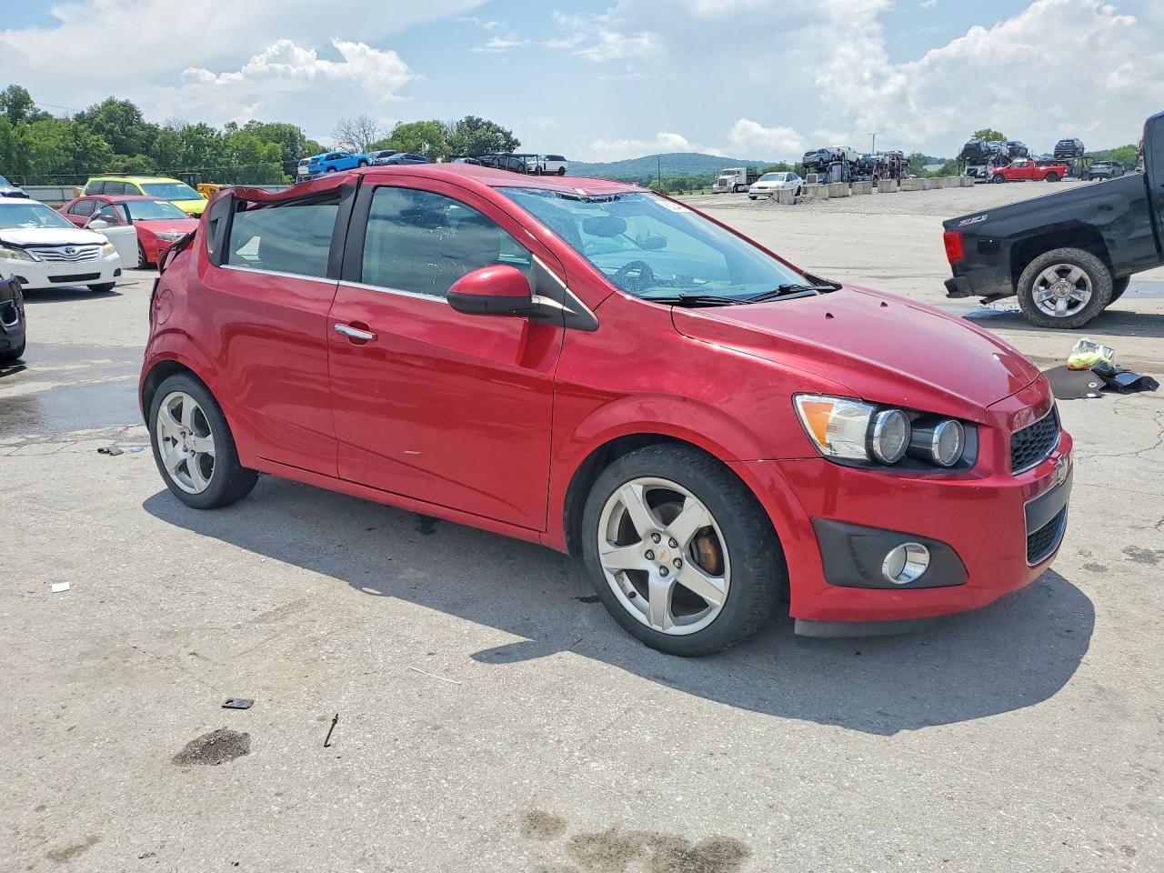 2012 Chevrolet Sonic Ltz Red vin: 1G1JE6SB3C4183441