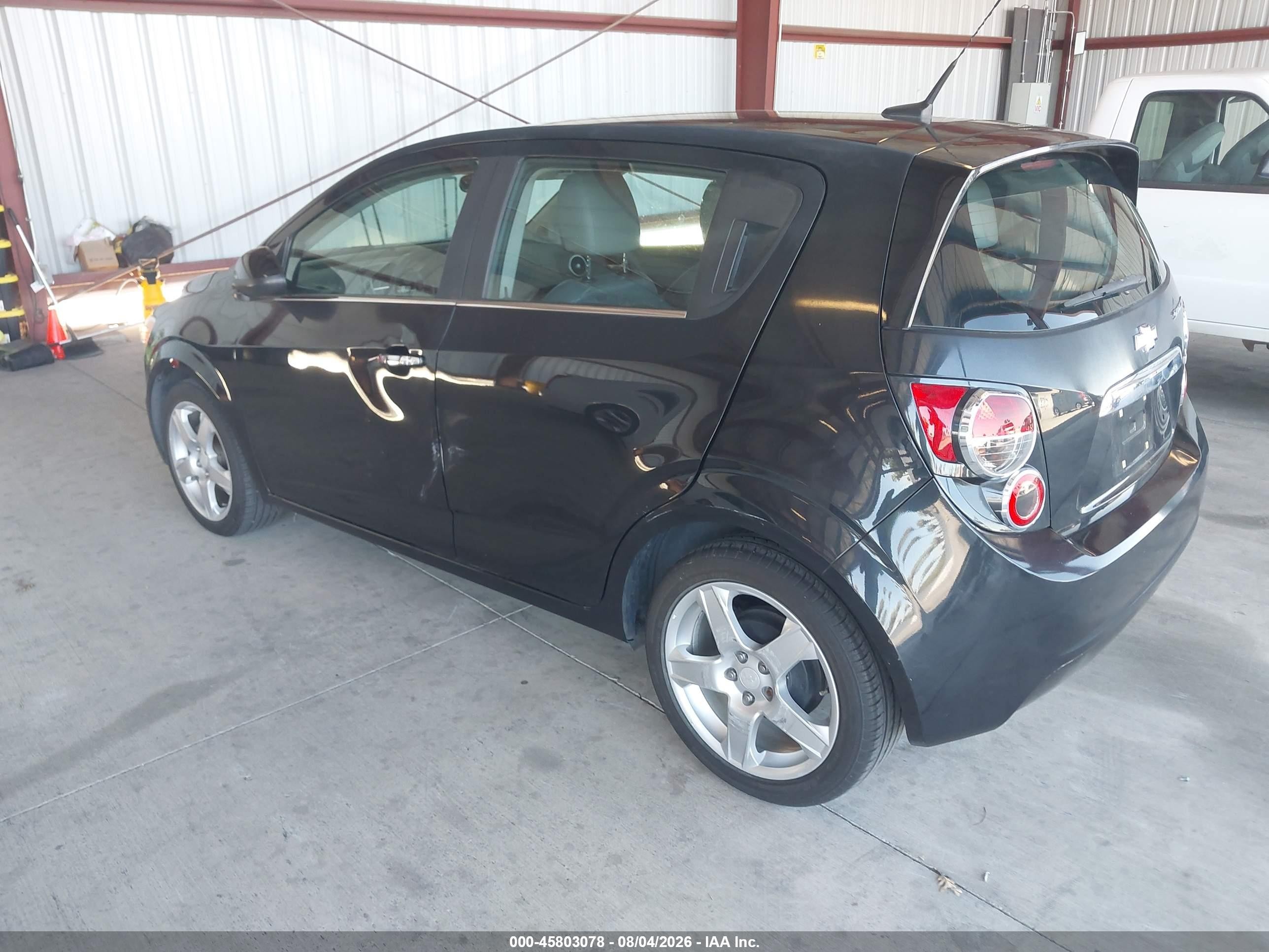 2013 Chevrolet Sonic Ltz Auto Black vin: 1G1JE6SB3D4178421