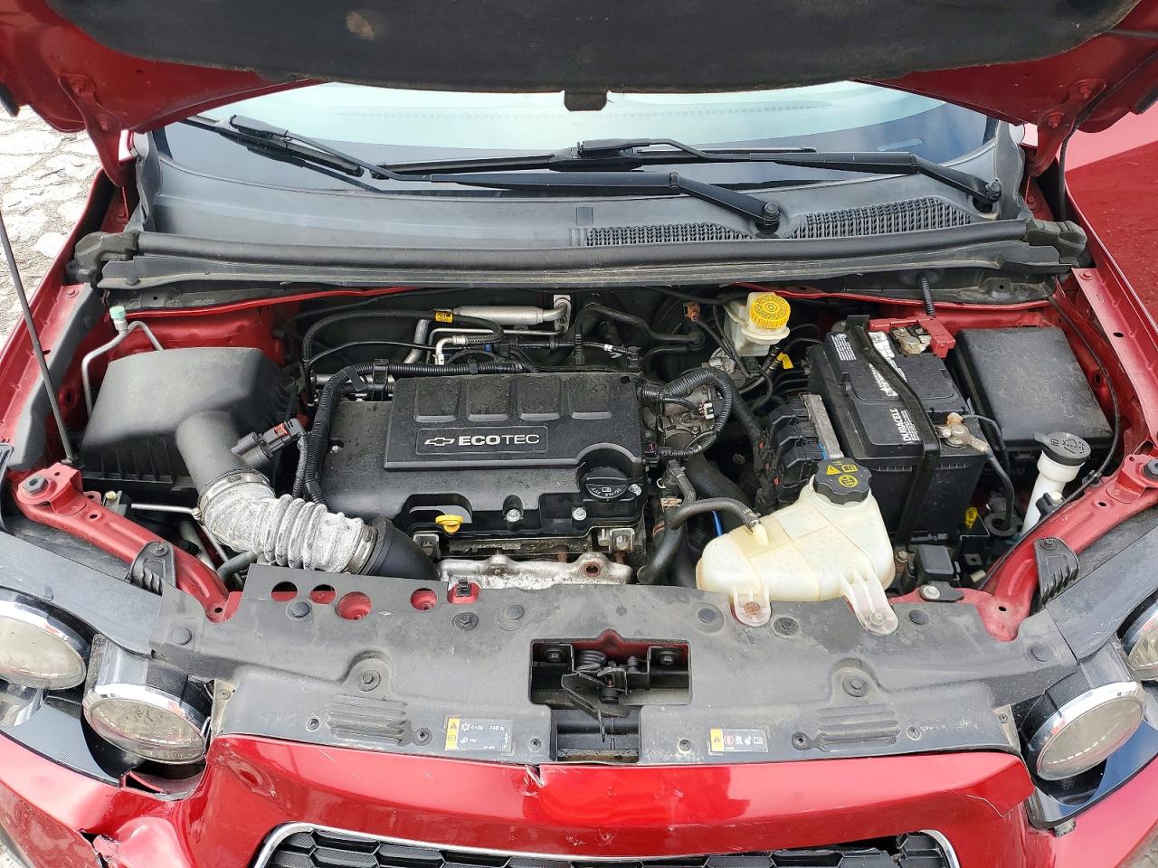 2014 Chevrolet Sonic Ltz Red vin: 1G1JE6SB3E4130399