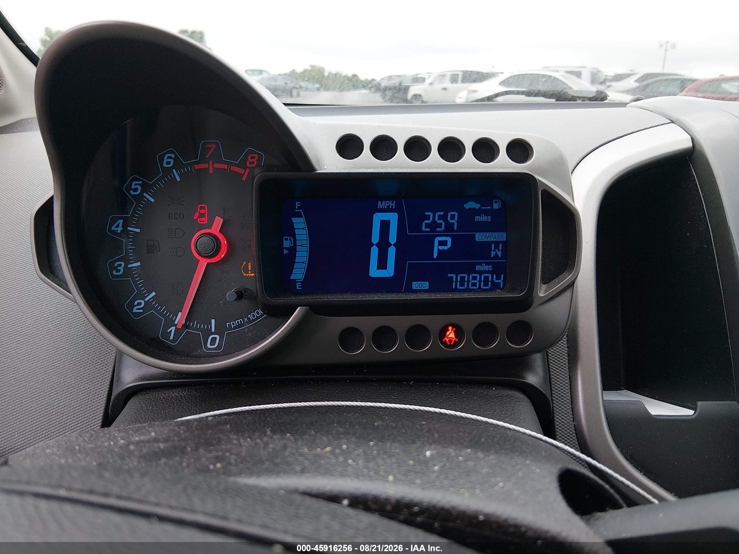 2014 Chevrolet Sonic Ltz Auto Blue vin: 1G1JE6SB3E4186908