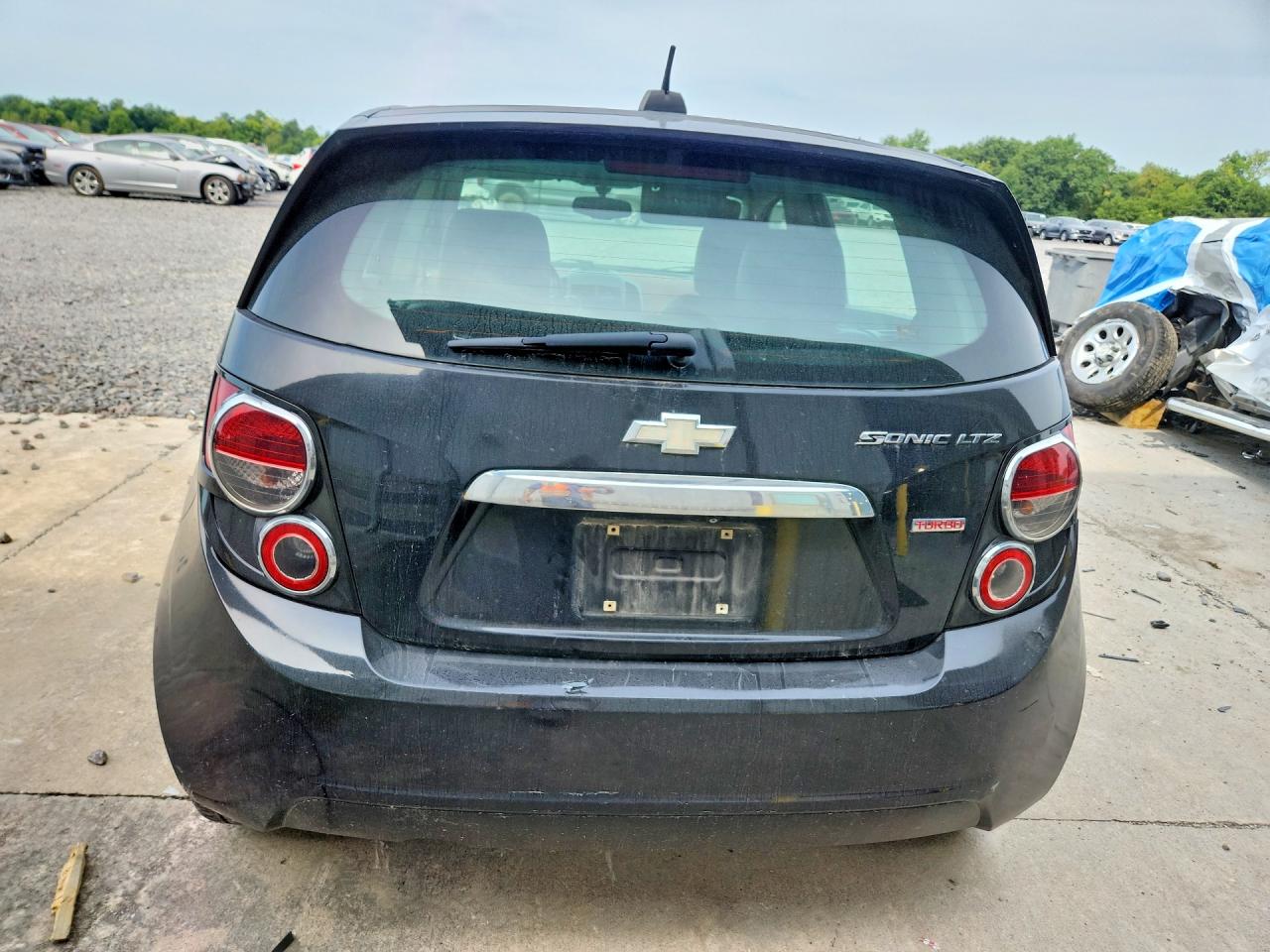 2015 Chevrolet Sonic Ltz Black vin: 1G1JE6SB3F4105844