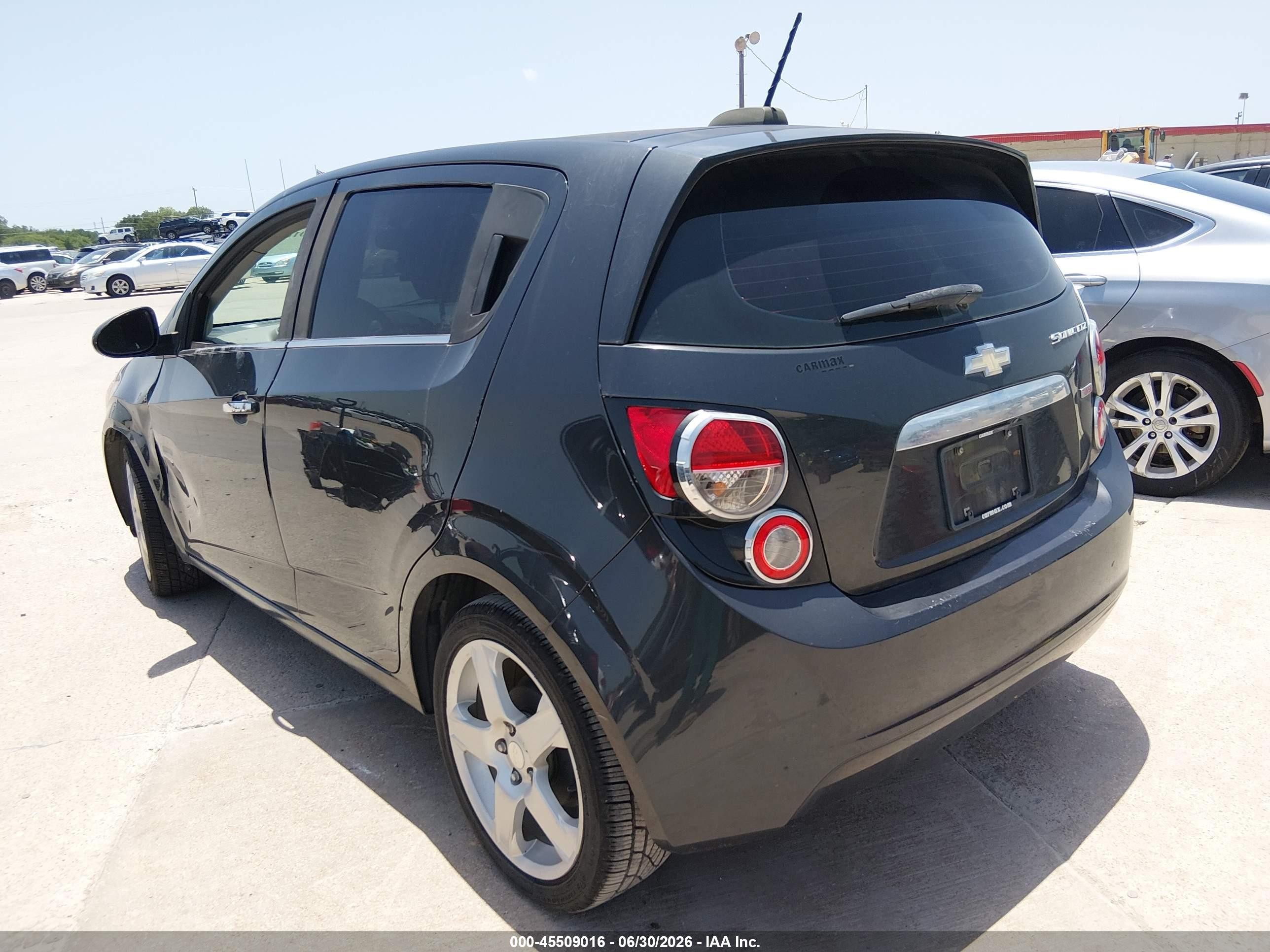 2015 Chevrolet Sonic Ltz Auto Gray vin: 1G1JE6SB3F4199496