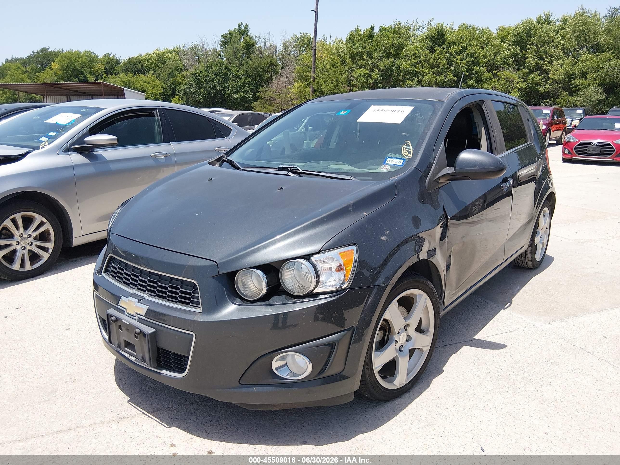 2015 Chevrolet Sonic Ltz Auto Gray vin: 1G1JE6SB3F4199496
