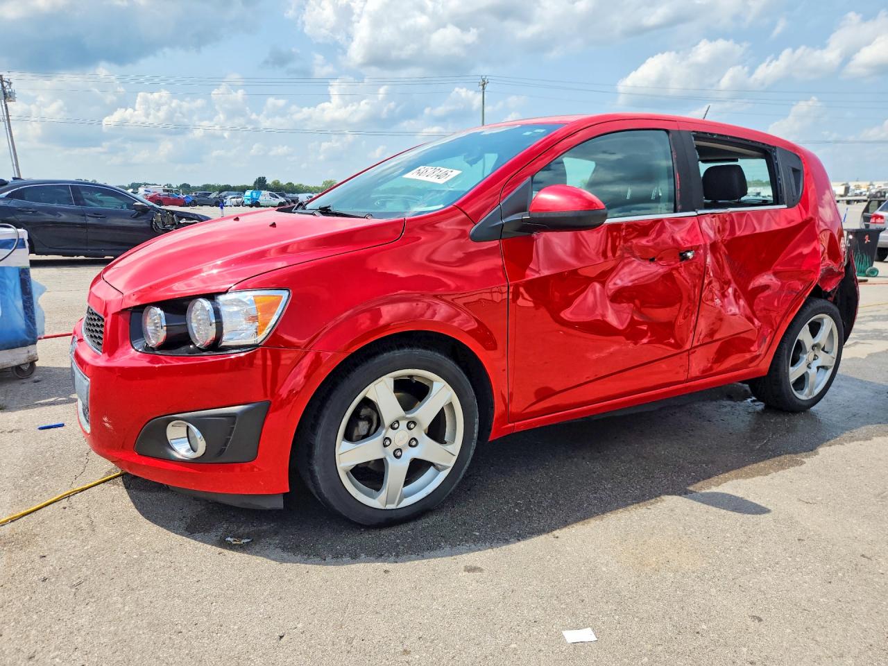 2015 Chevrolet Sonic Ltz Red vin: 1G1JE6SB4F4121793