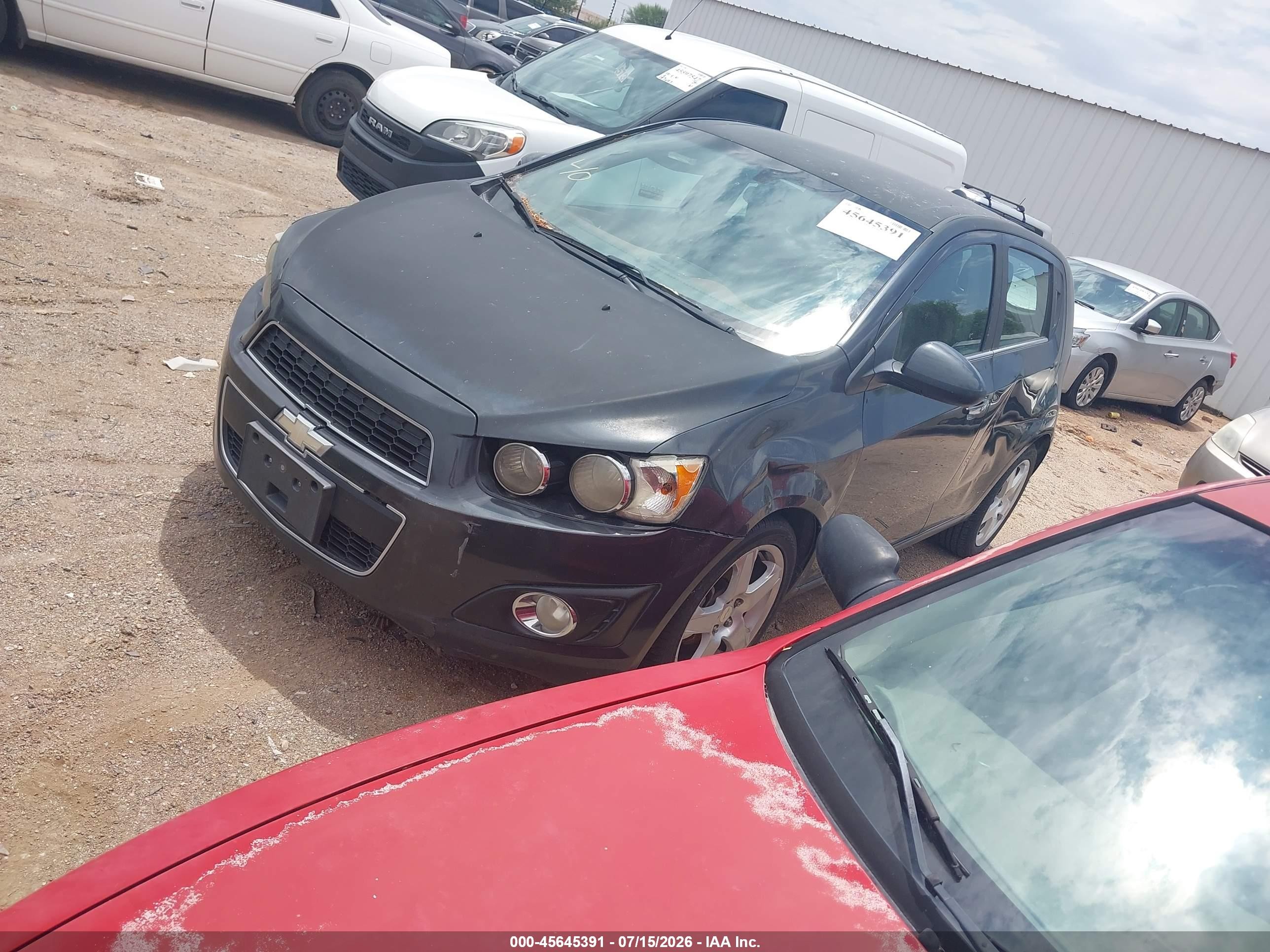 2015 Chevrolet Sonic Ltz Auto Черный vin: 1G1JE6SB5F4124993