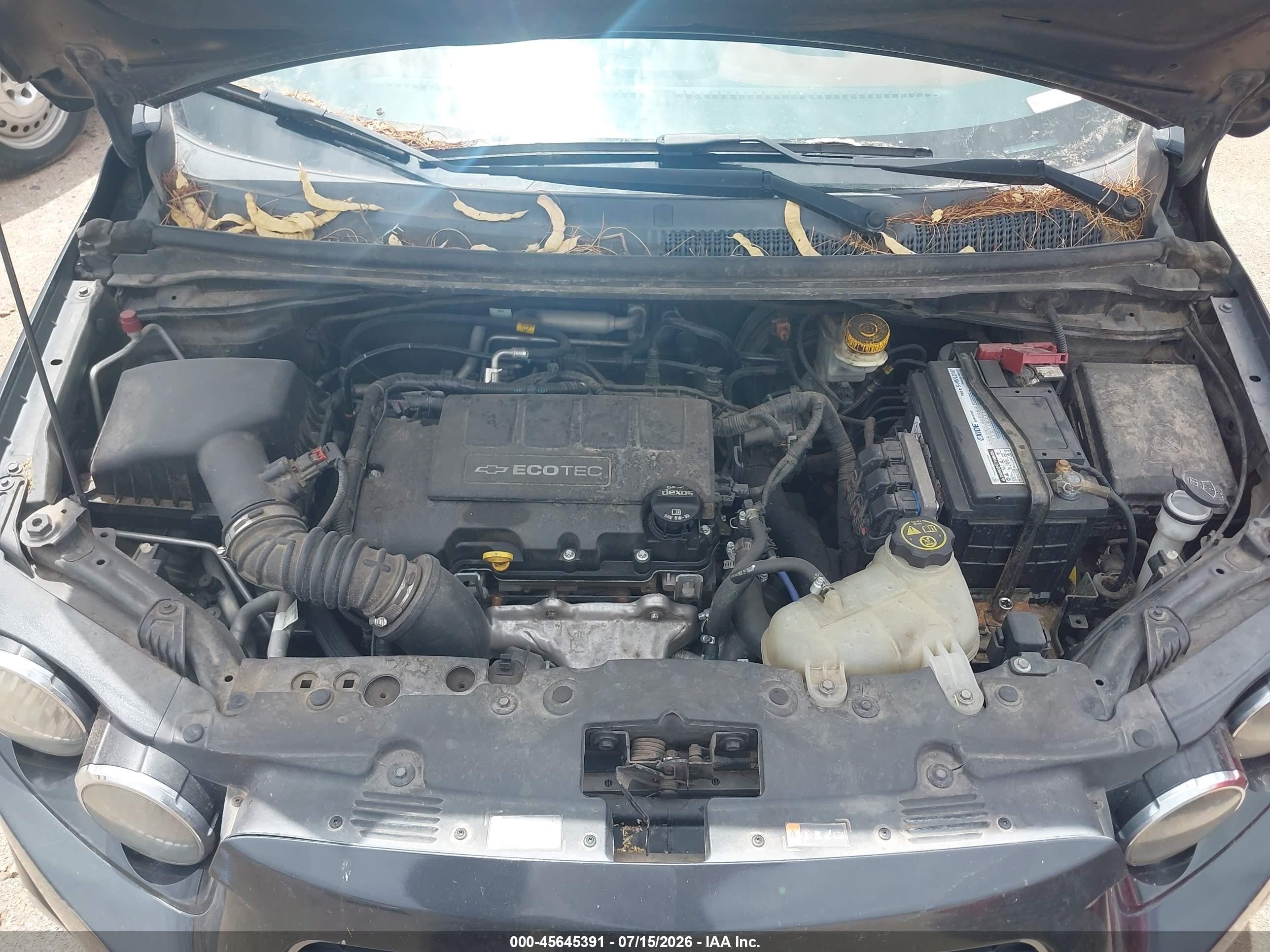 2015 Chevrolet Sonic Ltz Auto Черный vin: 1G1JE6SB5F4124993