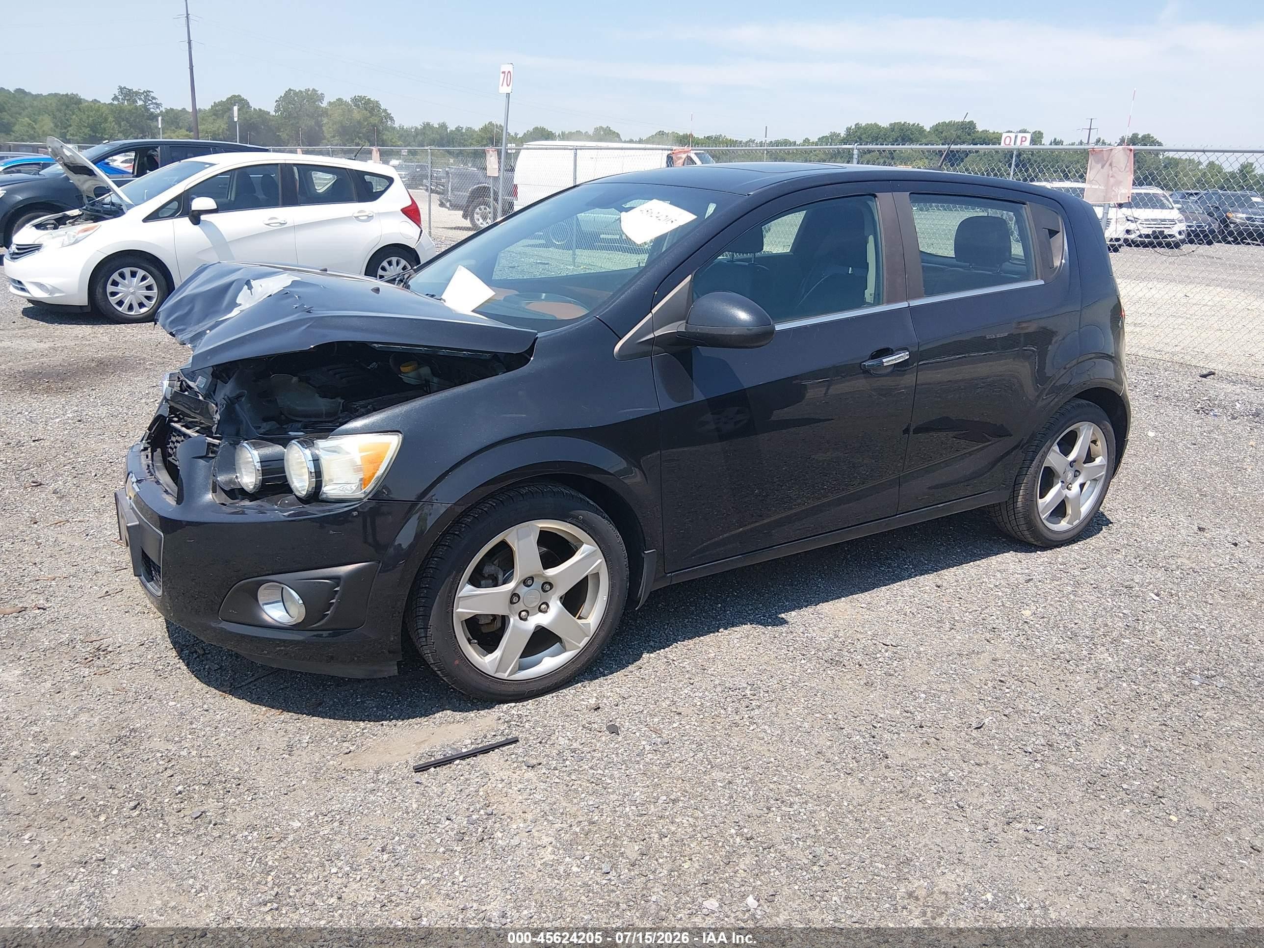 2013 Chevrolet Sonic Ltz Auto Gray vin: 1G1JE6SB6D4229345