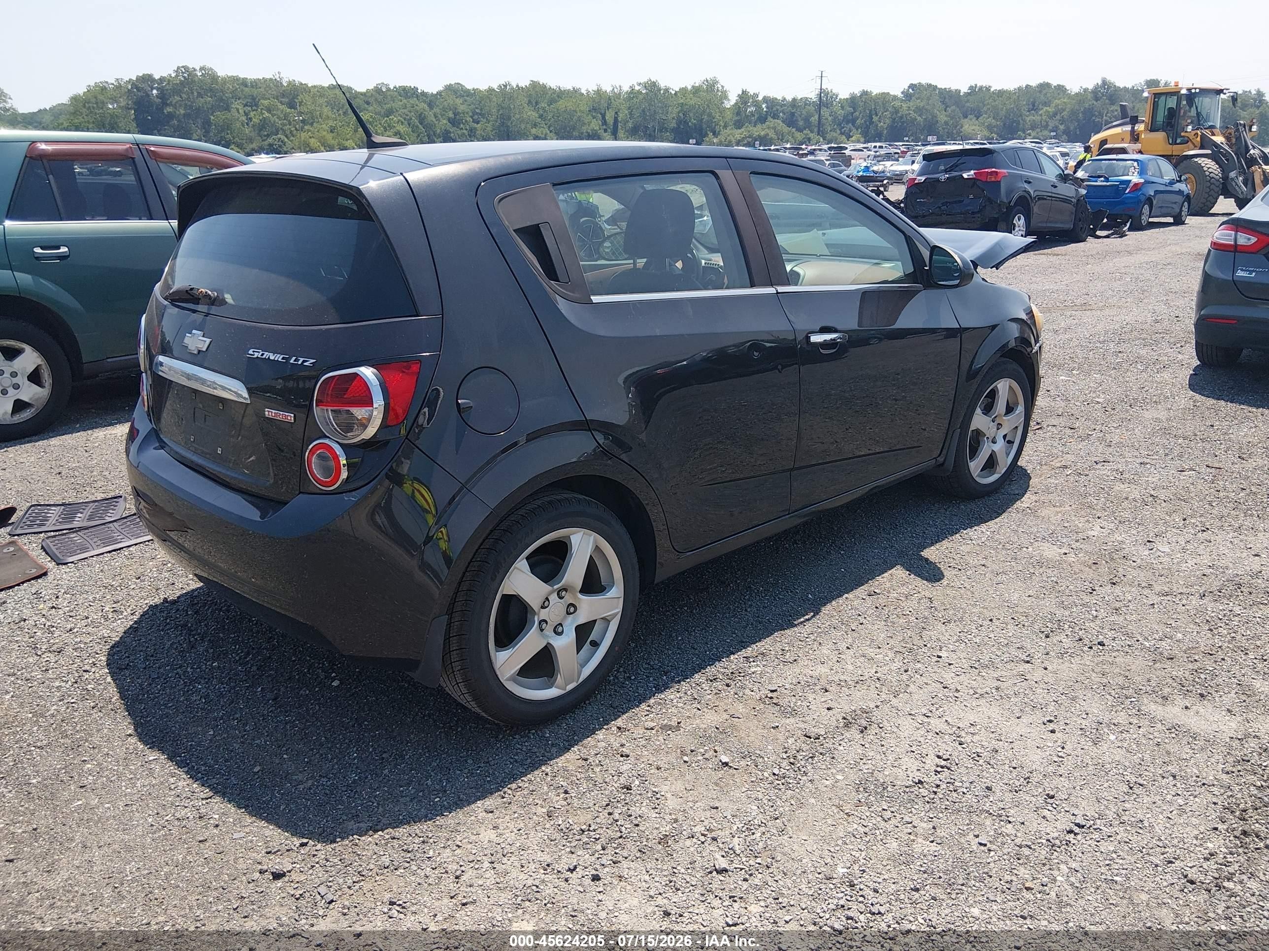 2013 Chevrolet Sonic Ltz Auto Gray vin: 1G1JE6SB6D4229345