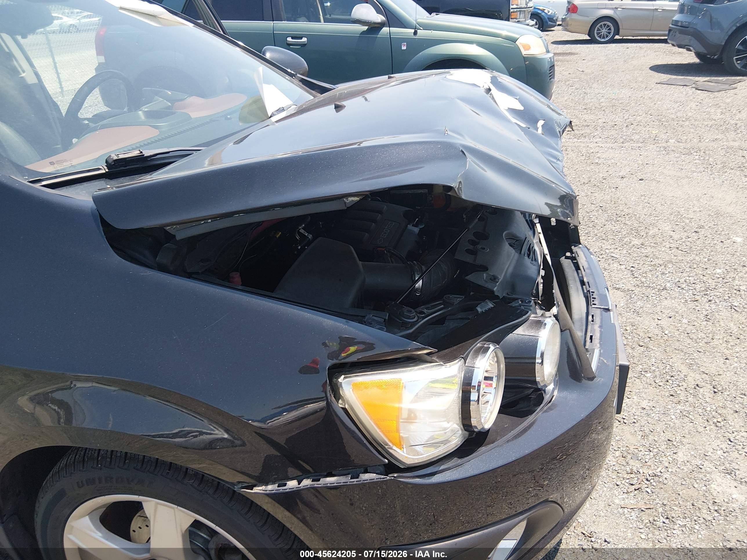 2013 Chevrolet Sonic Ltz Auto Gray vin: 1G1JE6SB6D4229345