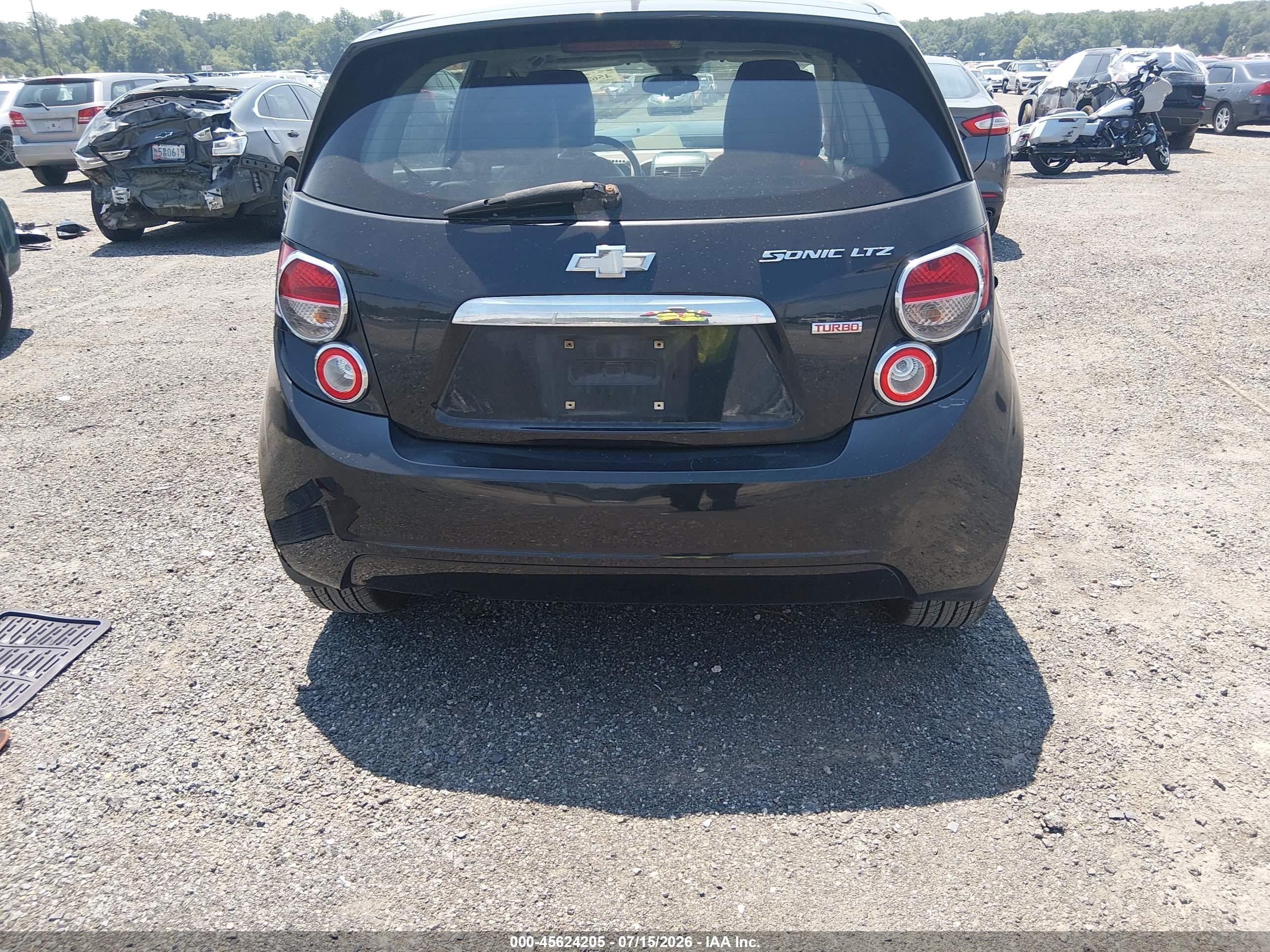 2013 Chevrolet Sonic Ltz Auto Gray vin: 1G1JE6SB6D4229345