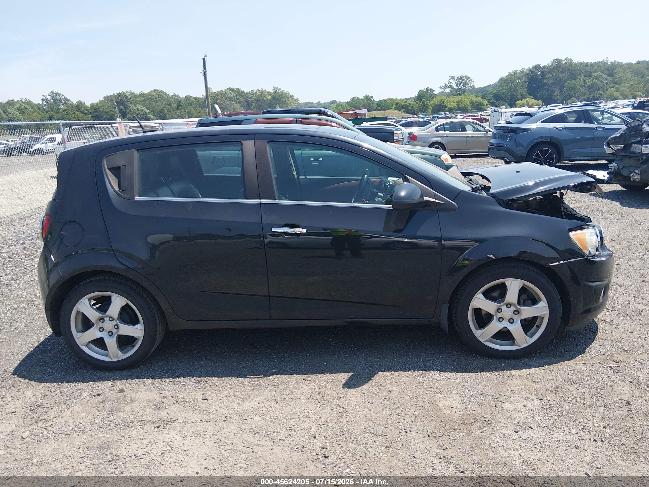 2013 Chevrolet Sonic Ltz Auto Gray vin: 1G1JE6SB6D4229345
