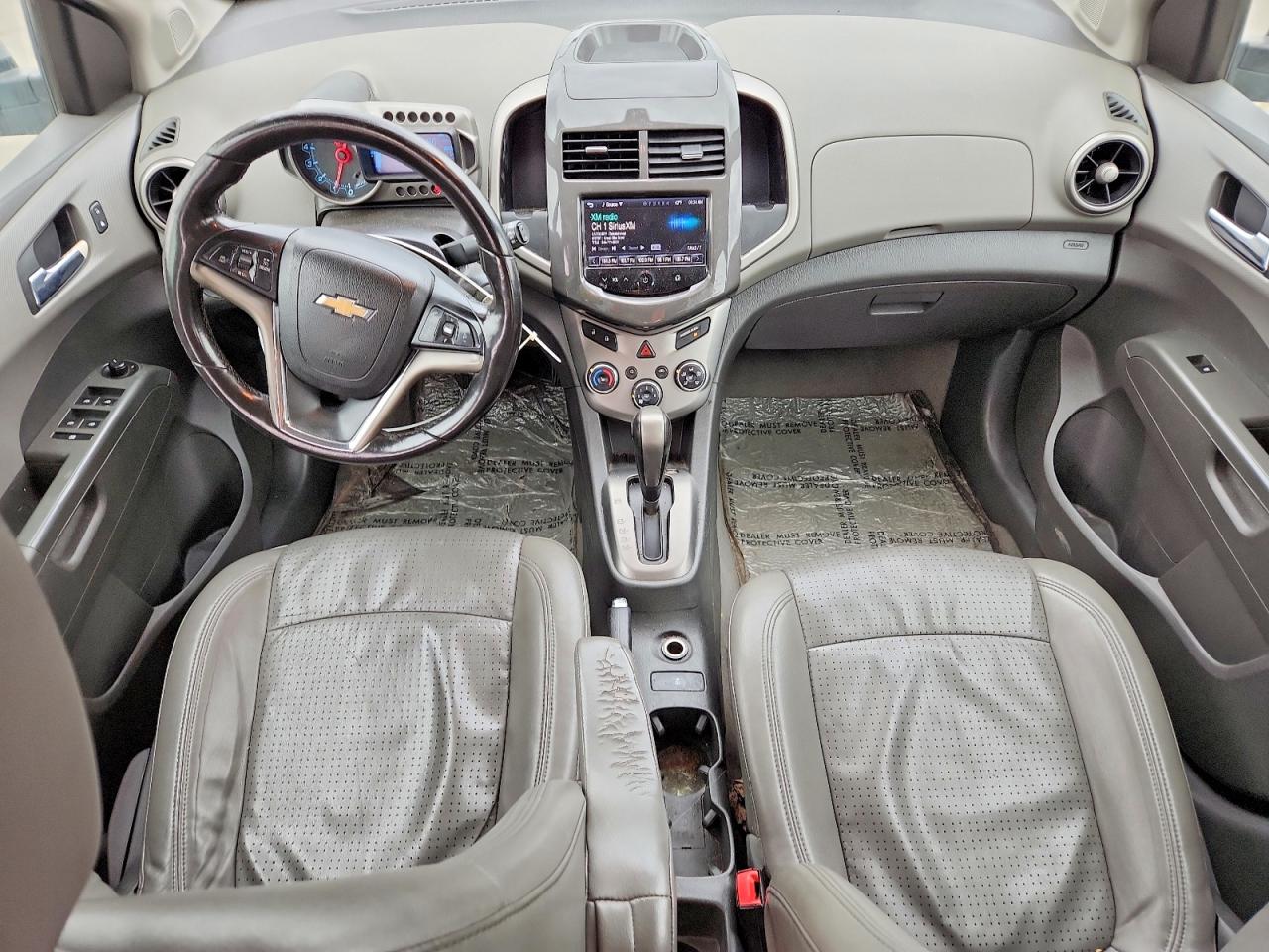 2014 Chevrolet Sonic Ltz Silver vin: 1G1JE6SB6E4118487