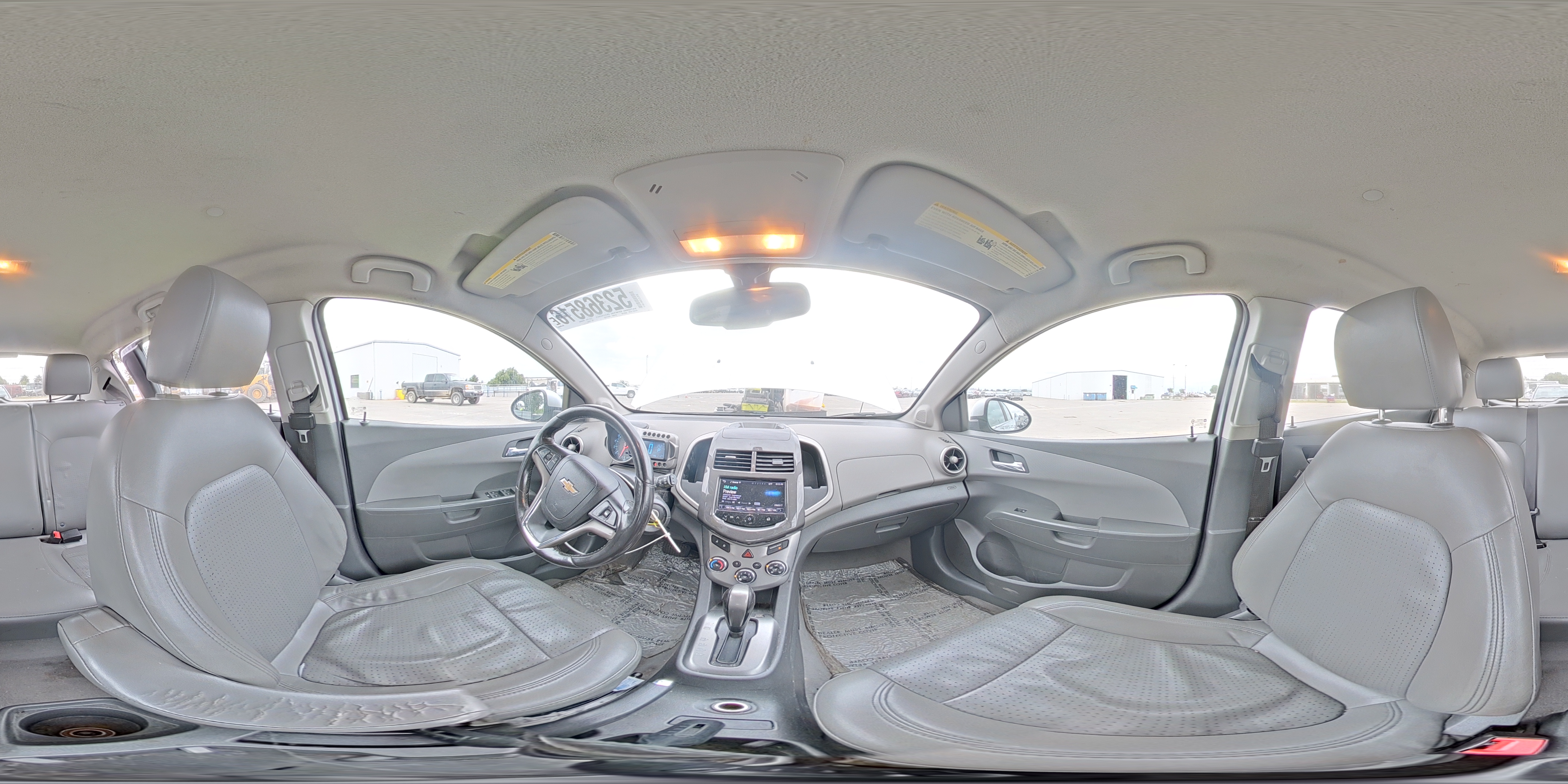2014 Chevrolet Sonic Ltz Silver vin: 1G1JE6SB6E4118487