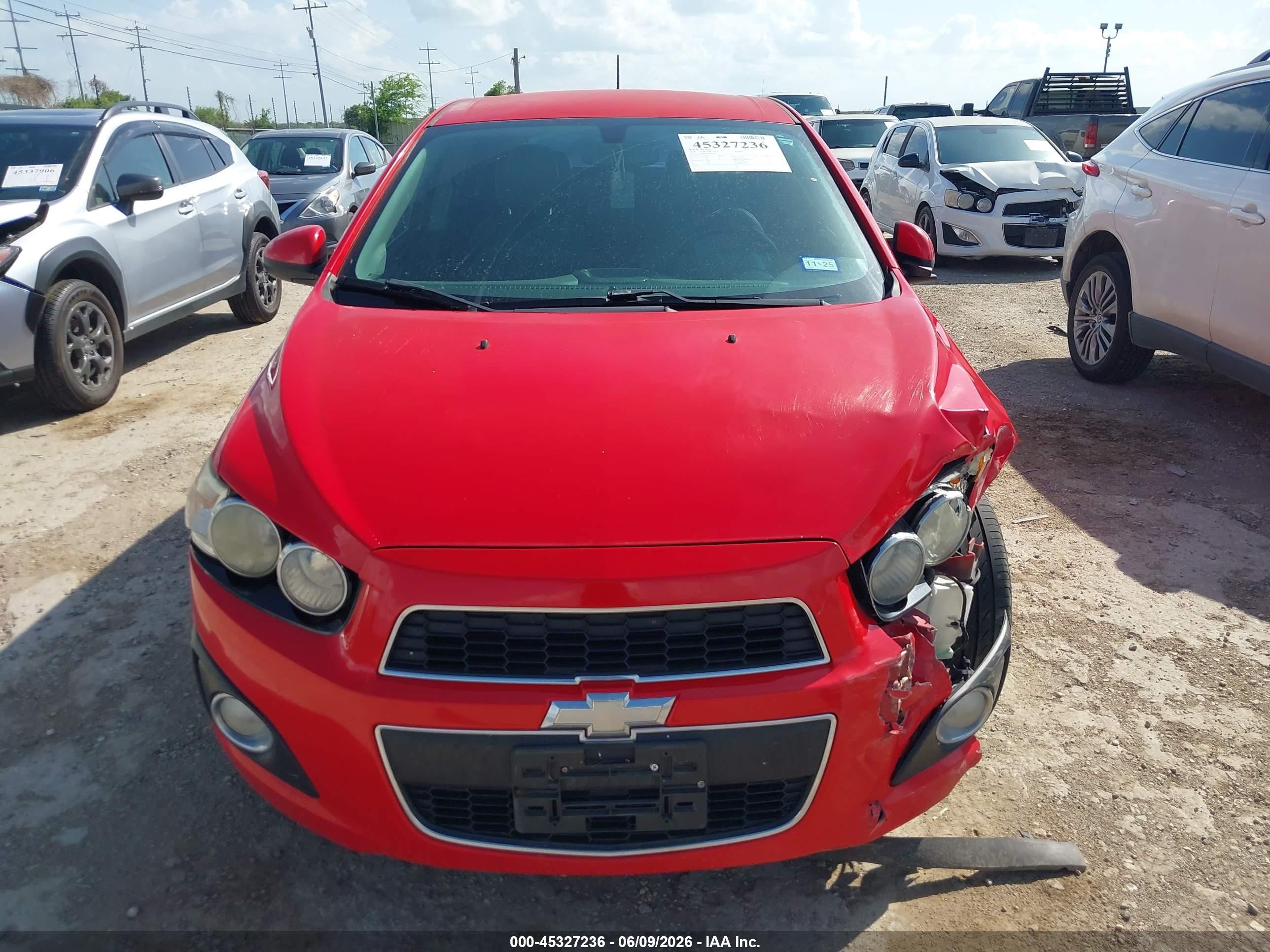 2015 Chevrolet Sonic Ltz Auto Красный vin: 1G1JE6SB6F4187410