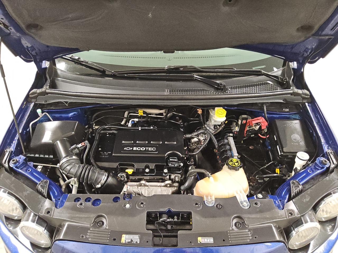 2014 Chevrolet Sonic Ltz Blue vin: 1G1JE6SB7E4189665 Damage: Radiator, Broken, Replacement Required