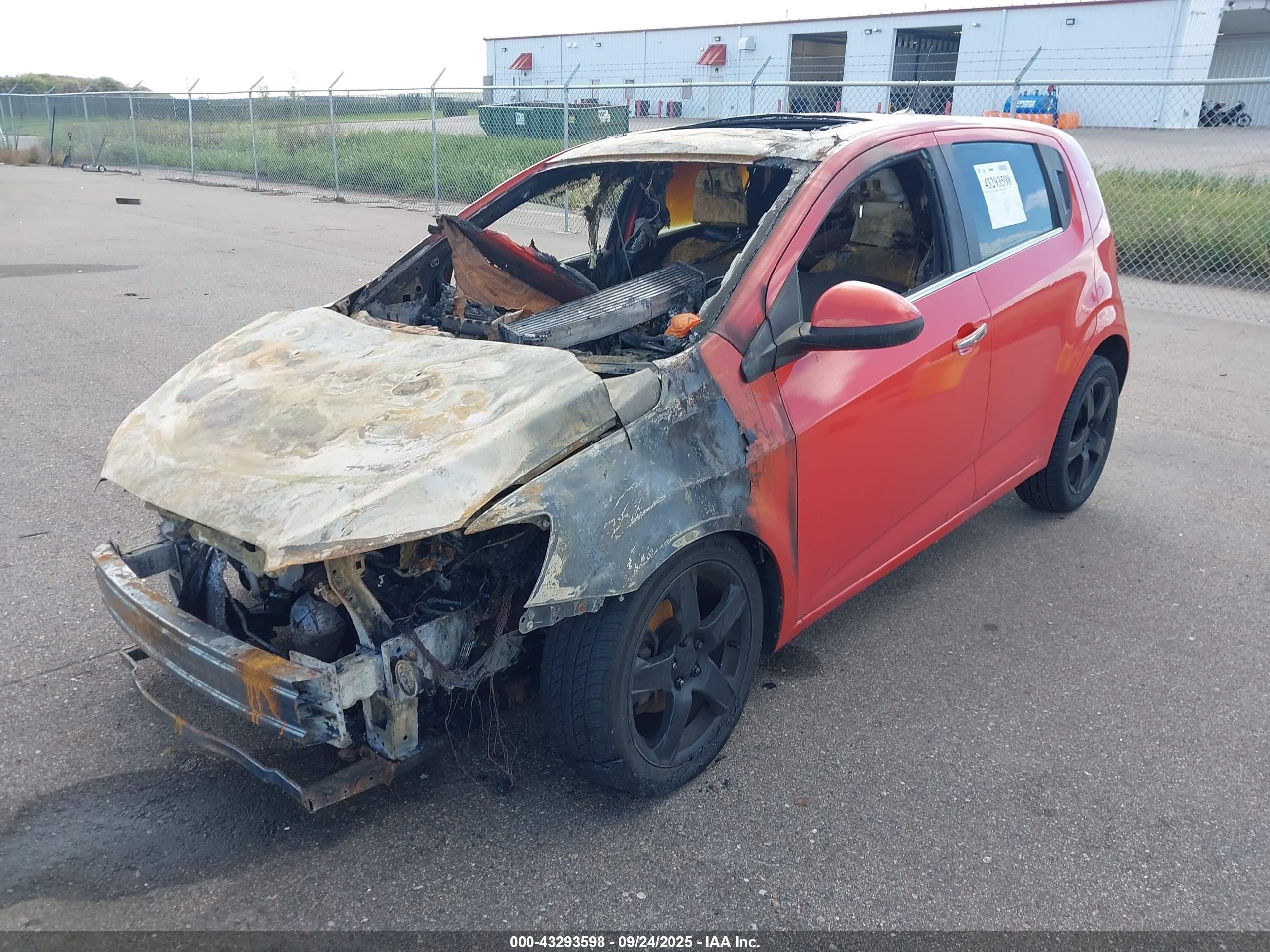 2012 Chevrolet Sonic 2lz Orange vin: 1G1JE6SB8C4144487