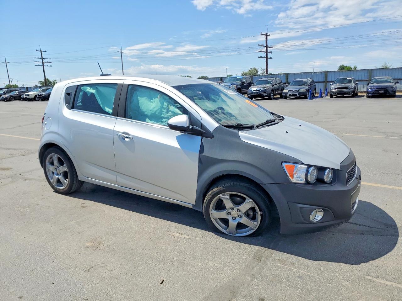 2015 Chevrolet Sonic Ltz Silver vin: 1G1JE6SB8F4100087