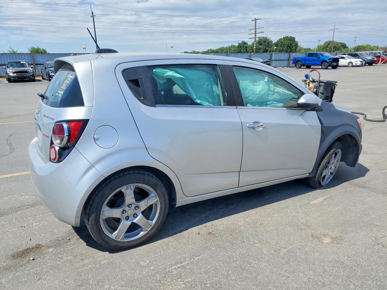 2015 Chevrolet Sonic Ltz Silver vin: 1G1JE6SB8F4100087