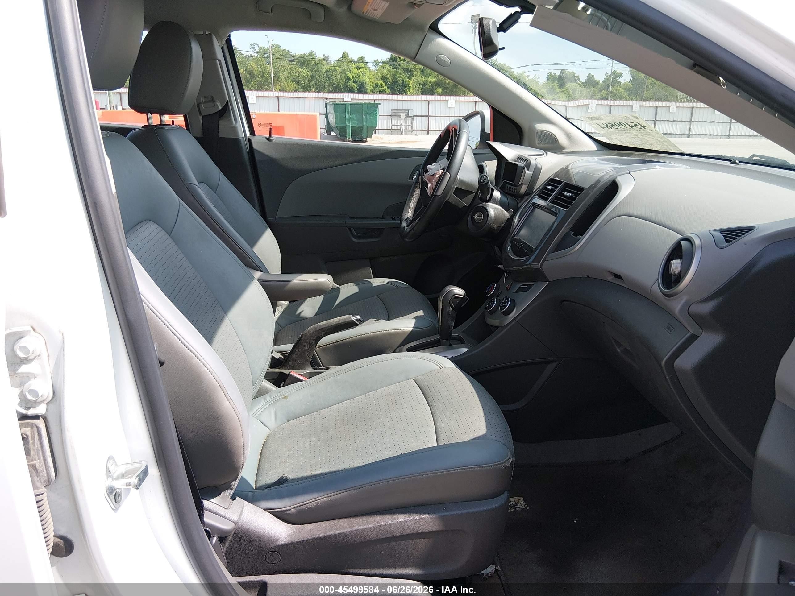 2015 Chevrolet Sonic Ltz Auto White vin: 1G1JE6SB8F4207768