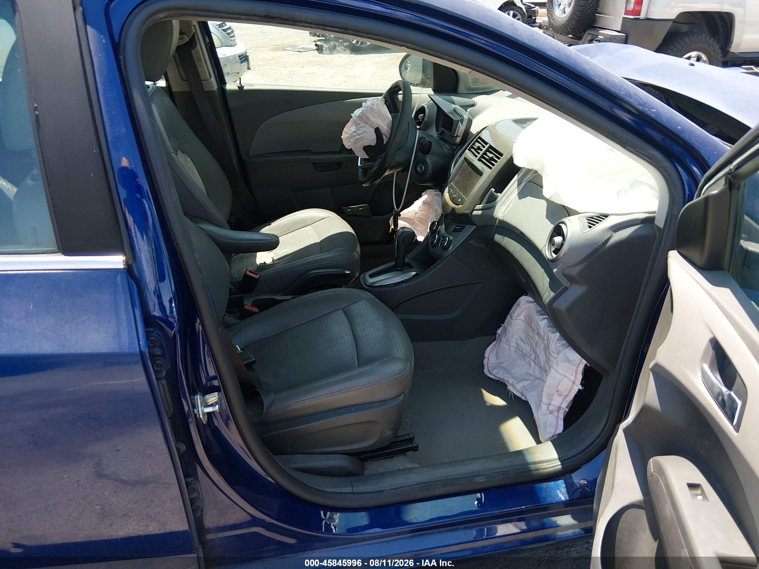 2014 Chevrolet Sonic Ltz Auto Dark Blue vin: 1G1JE6SB9E4130438