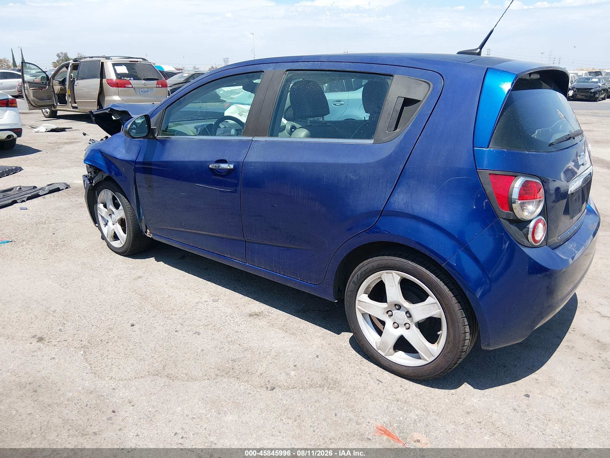 2014 Chevrolet Sonic Ltz Auto Dark Blue vin: 1G1JE6SB9E4130438