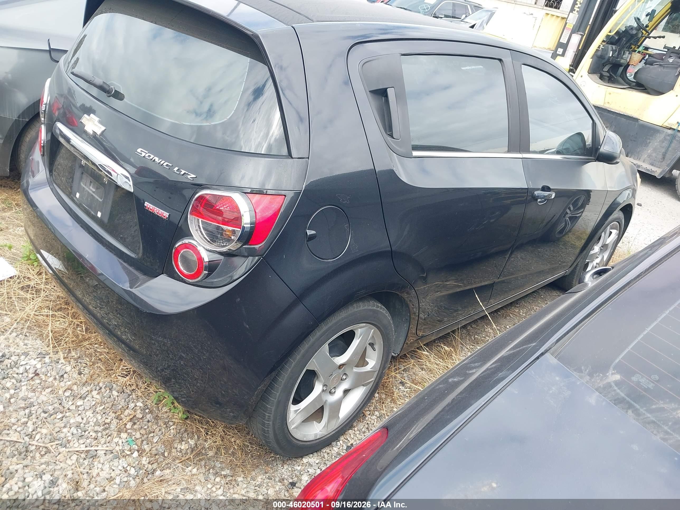 2015 Chevrolet Sonic Ltz Auto Gray vin: 1G1JE6SB9F4118114