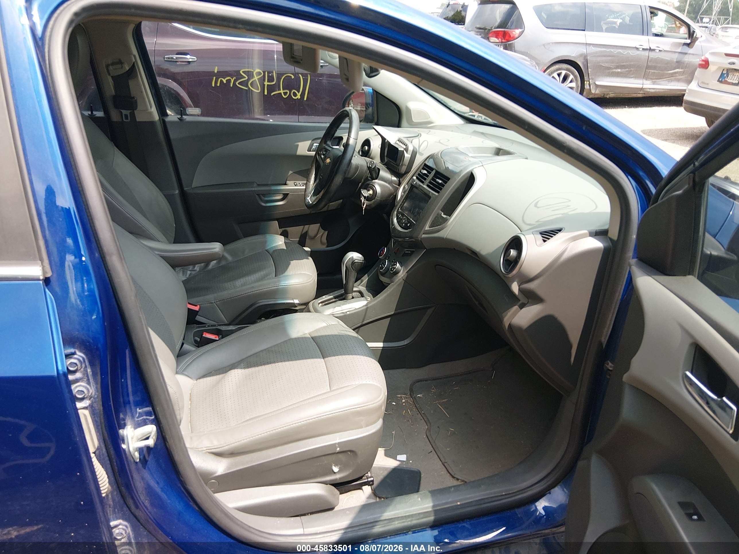 2014 Chevrolet Sonic Ltz Auto Blue vin: 1G1JE6SBXE4213067