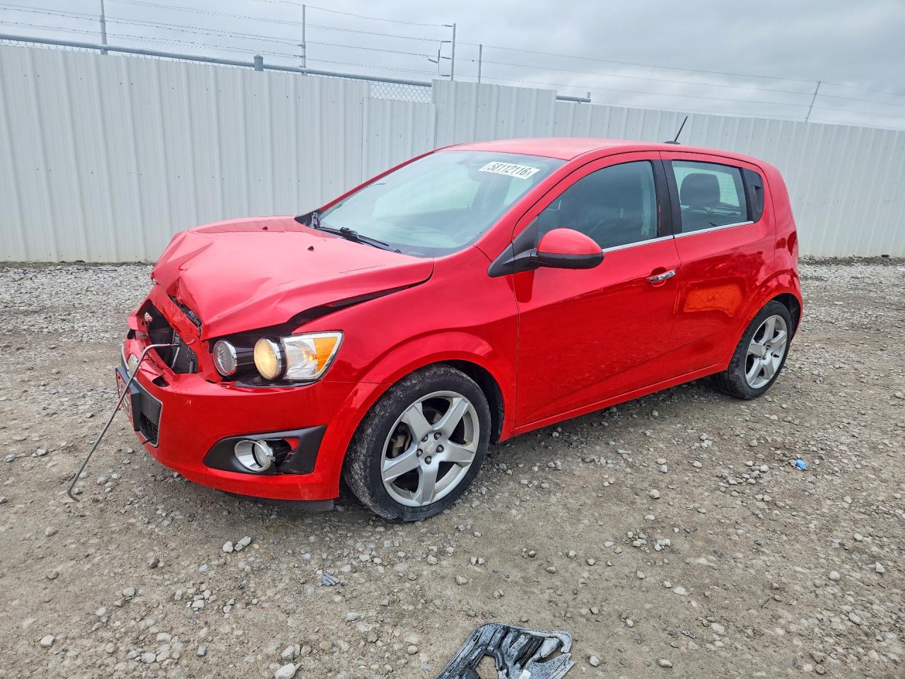 2015 Chevrolet Sonic Ltz Red vin: 1G1JE6SBXF4210705