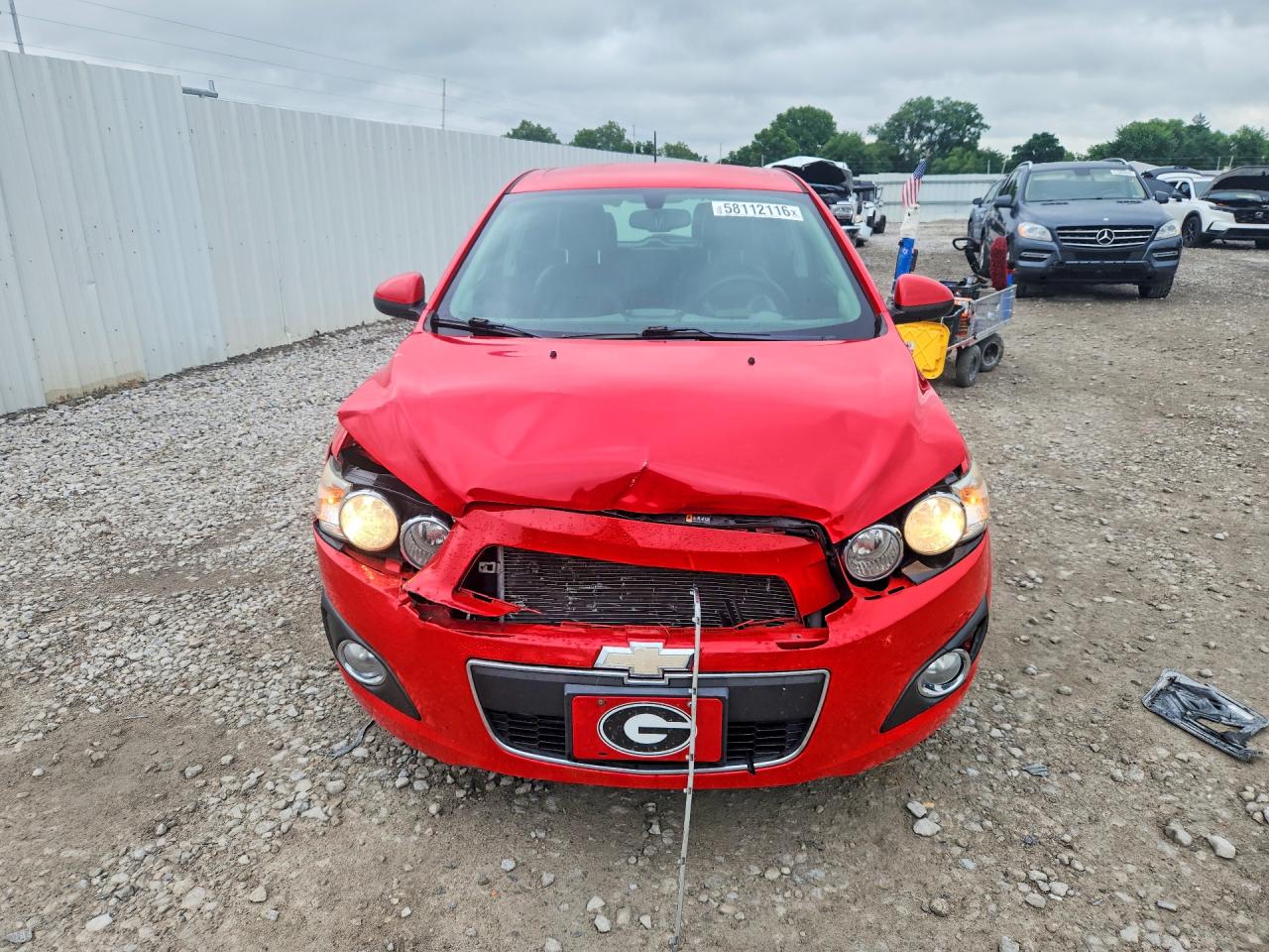 2015 Chevrolet Sonic Ltz Red vin: 1G1JE6SBXF4210705