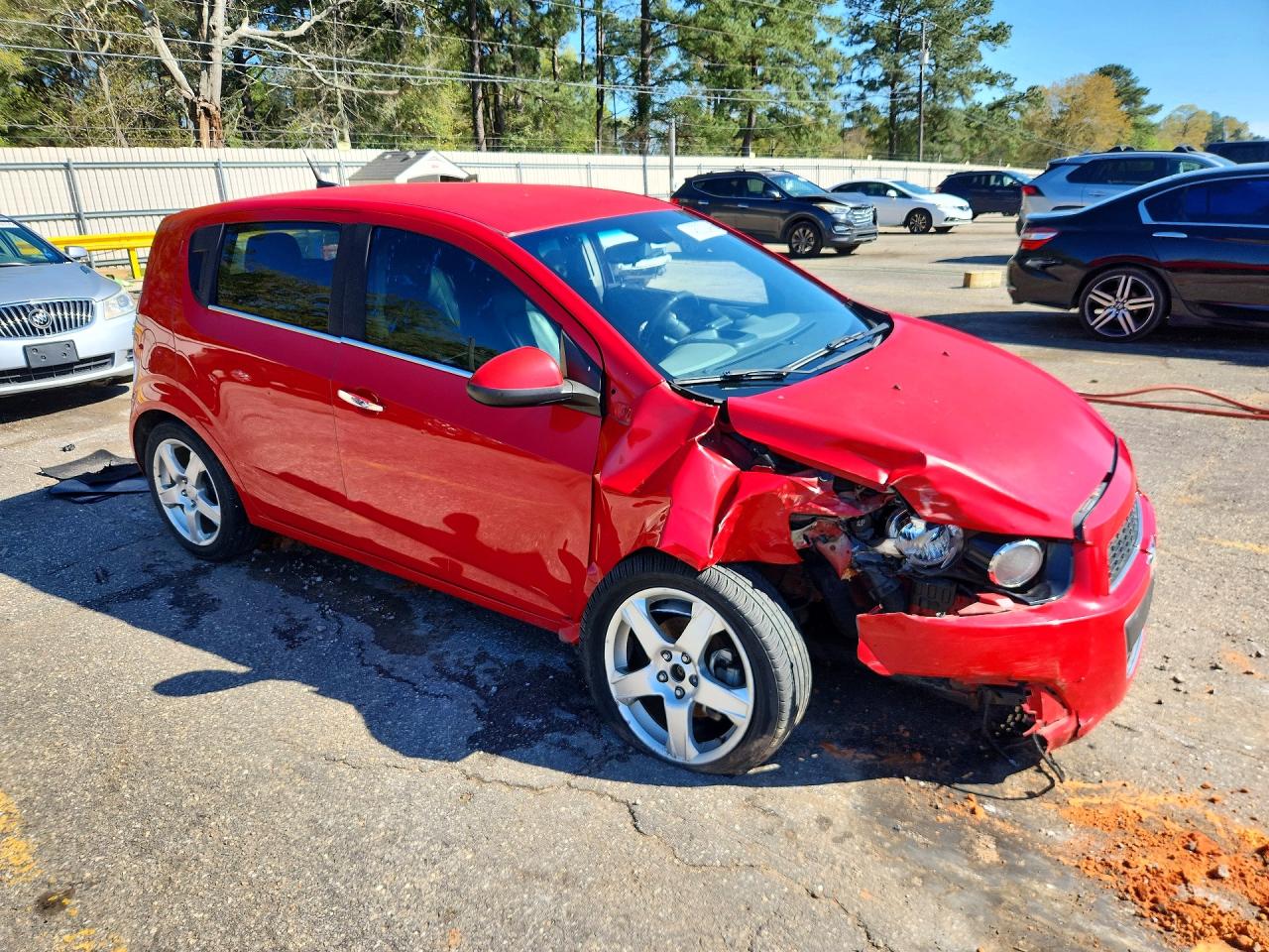 2012 Chevrolet Sonic Ltz Red vin: 1G1JE6SH0C4188827