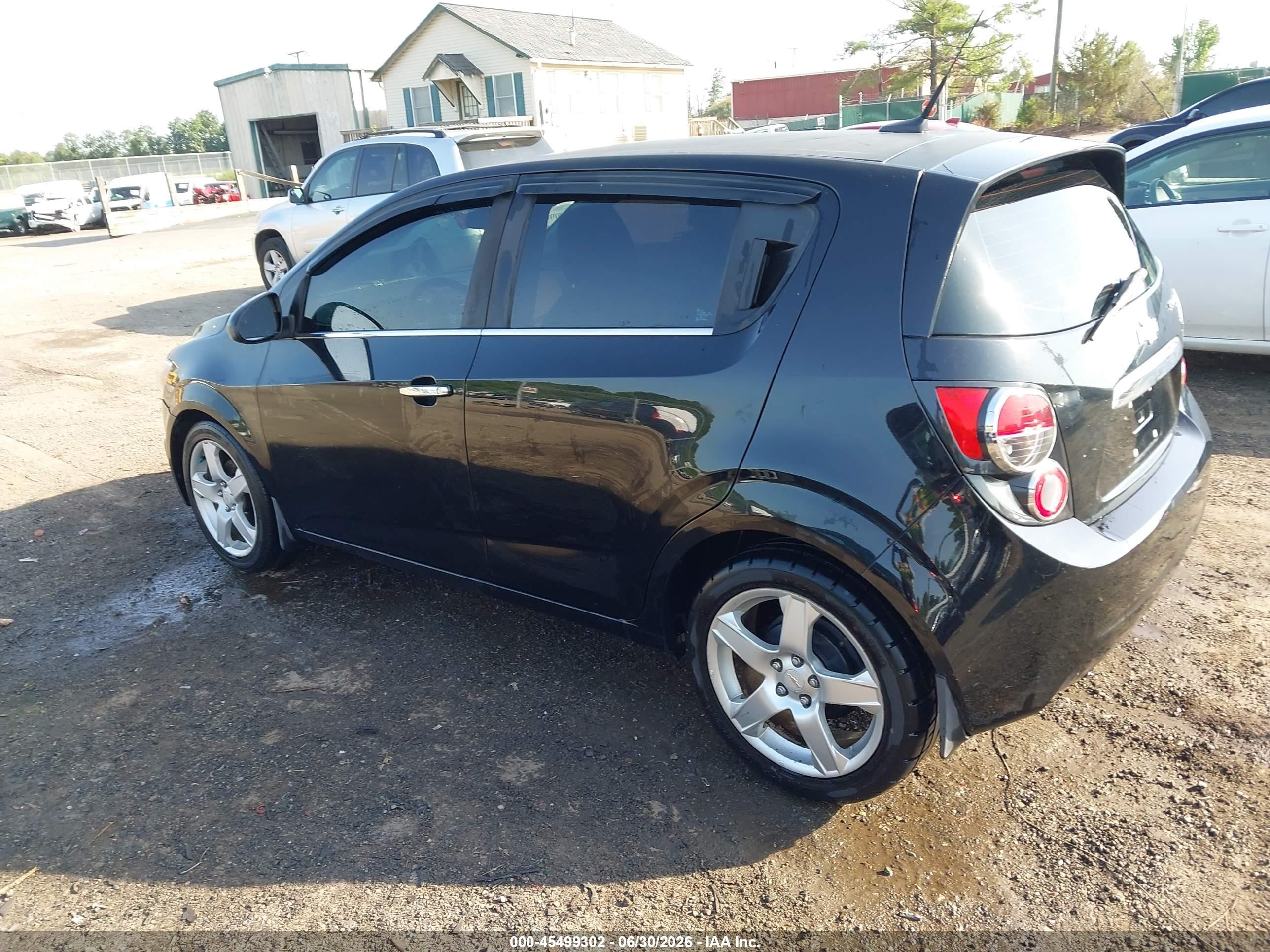 2012 Chevrolet Sonic 2lz Черный vin: 1G1JE6SH4C4144166