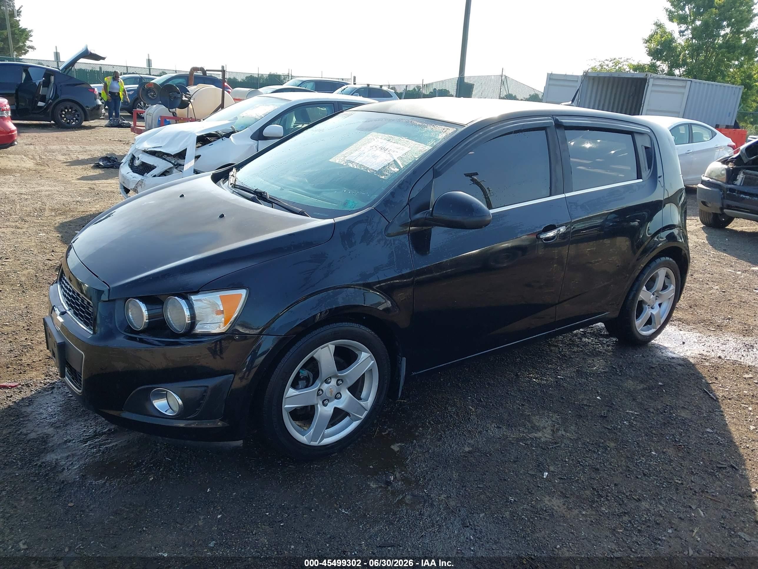 2012 Chevrolet Sonic 2lz Черный vin: 1G1JE6SH4C4144166