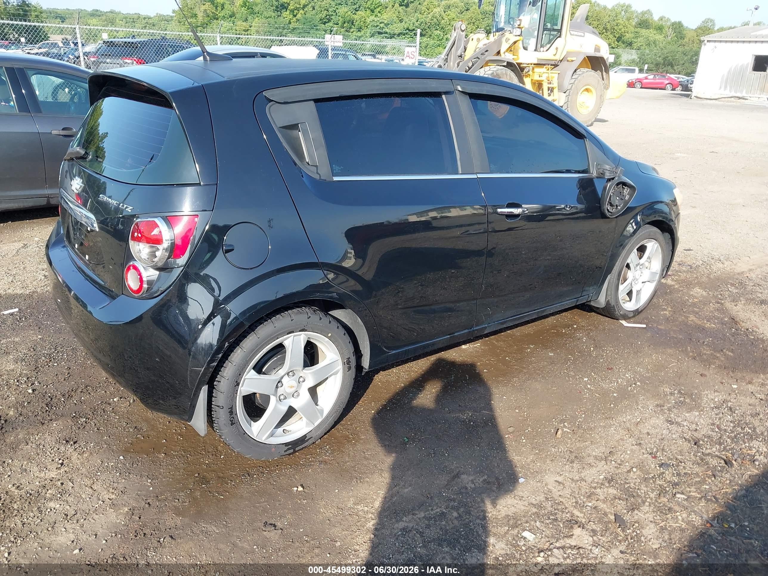 2012 Chevrolet Sonic 2lz Черный vin: 1G1JE6SH4C4144166