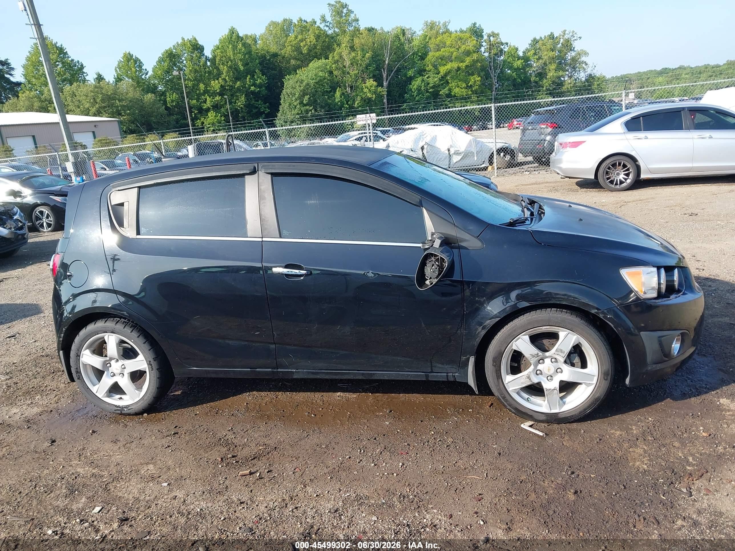 2012 Chevrolet Sonic 2lz Черный vin: 1G1JE6SH4C4144166