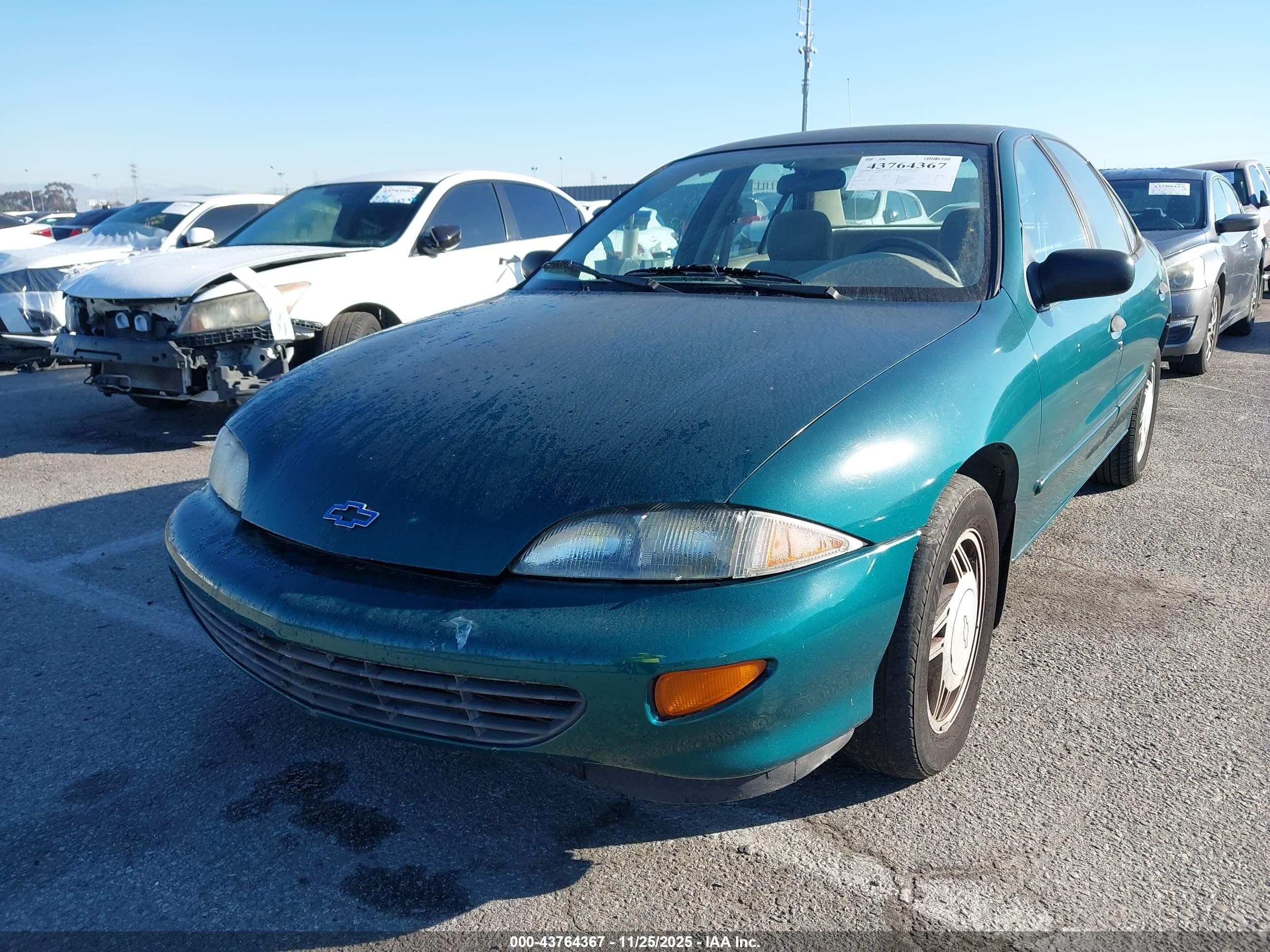 1997 Chevrolet Cavalier Ls Green vin: 1G1JF5248V7143639