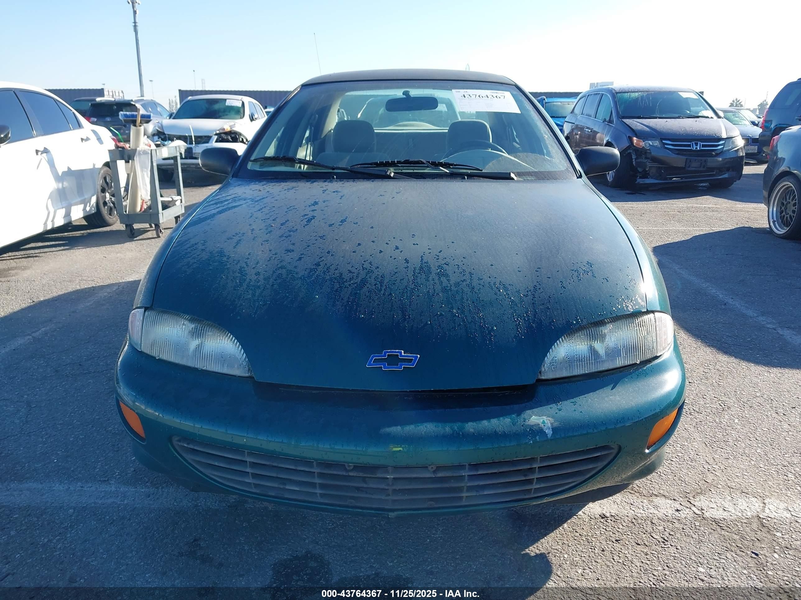 1997 Chevrolet Cavalier Ls Green vin: 1G1JF5248V7143639