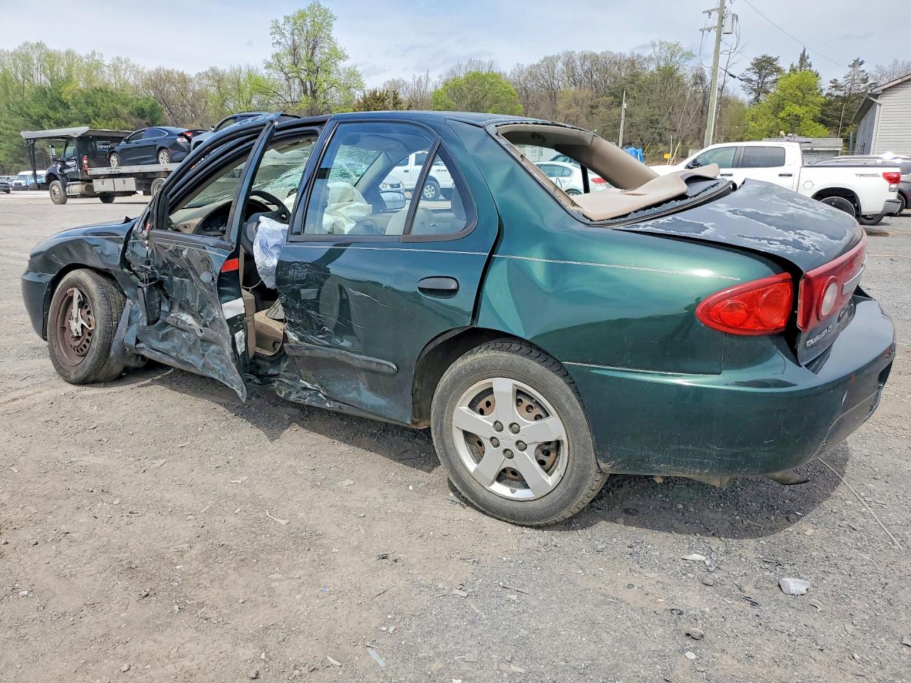 2003 Chevrolet Cavalier Ls Green vin: 1G1JF52F137356155