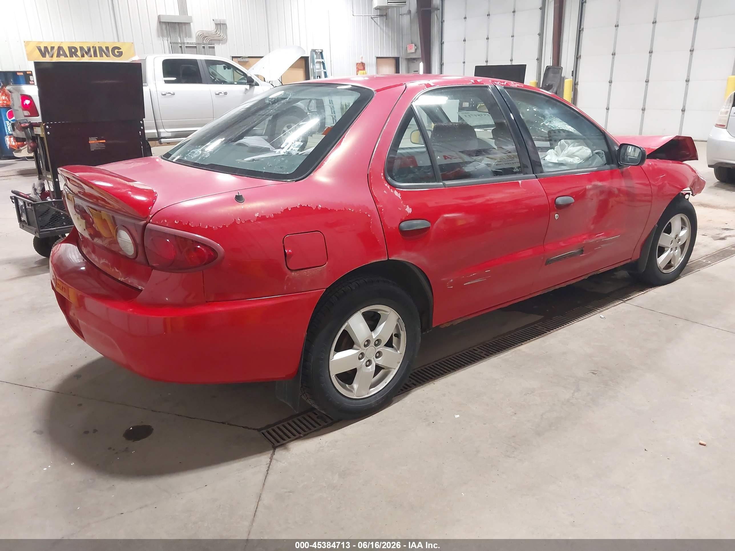 2004 Chevrolet Cavalier Ls Red vin: 1G1JF52F647252147