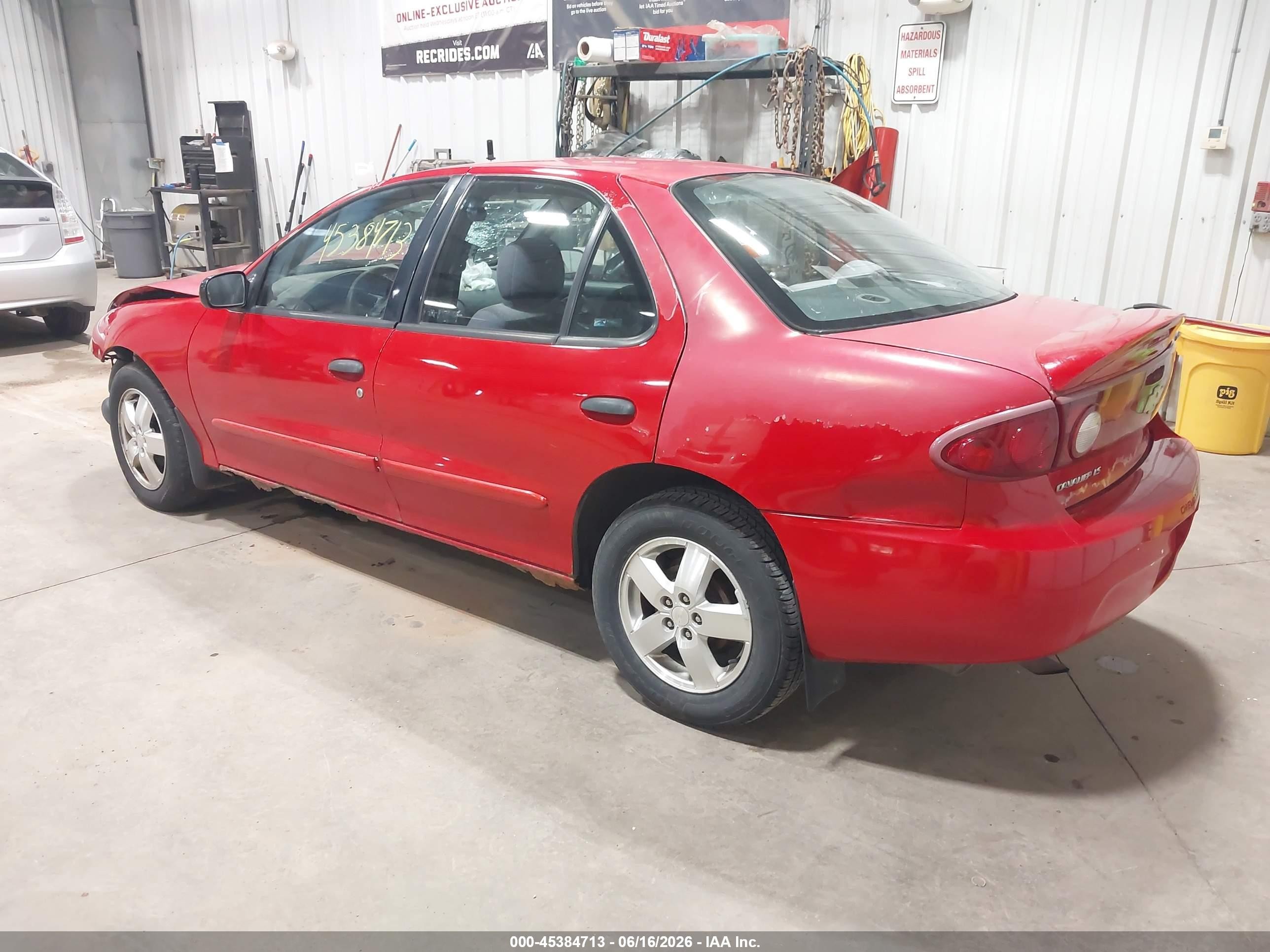 2004 Chevrolet Cavalier Ls Red vin: 1G1JF52F647252147