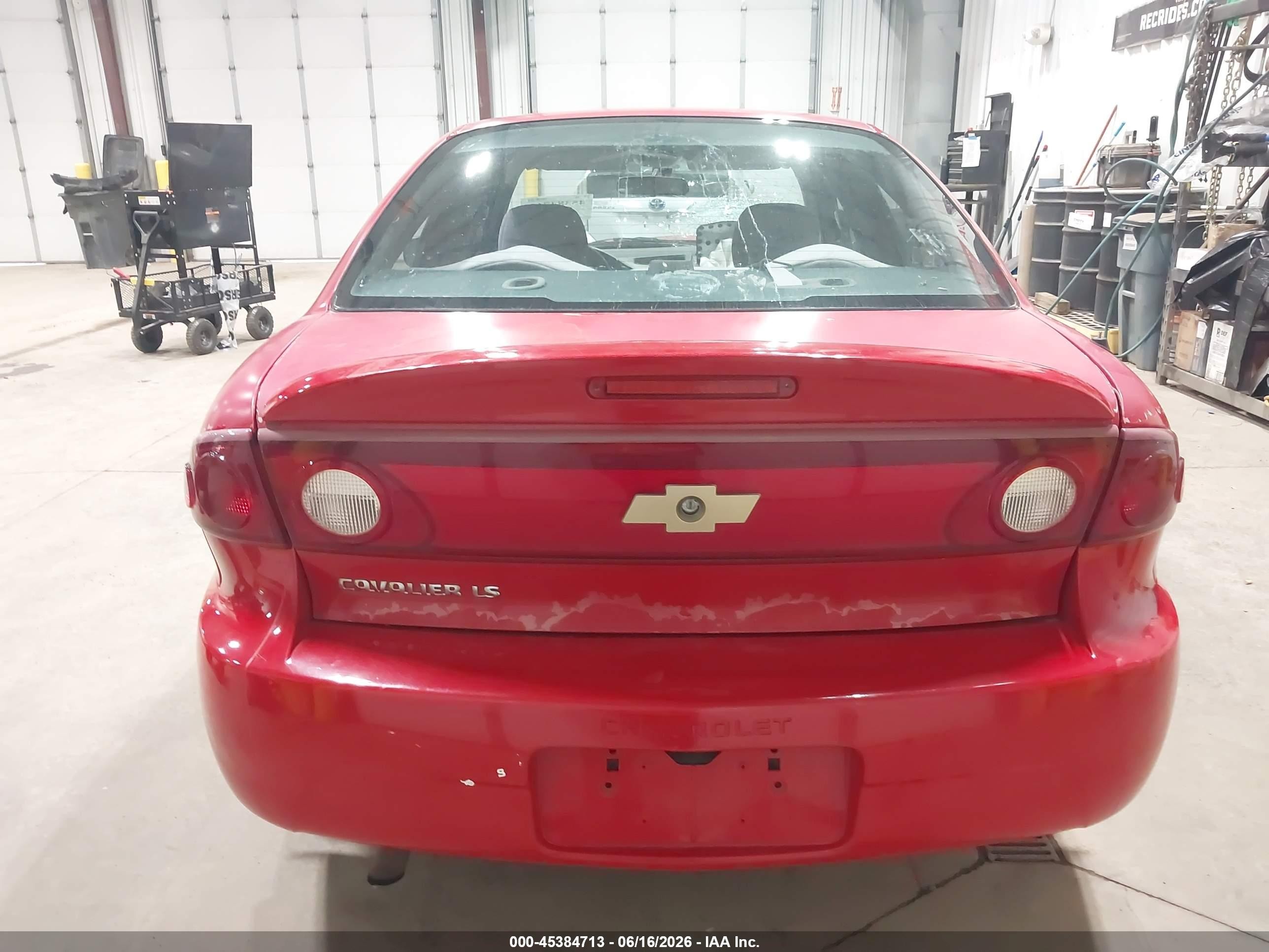 2004 Chevrolet Cavalier Ls Red vin: 1G1JF52F647252147