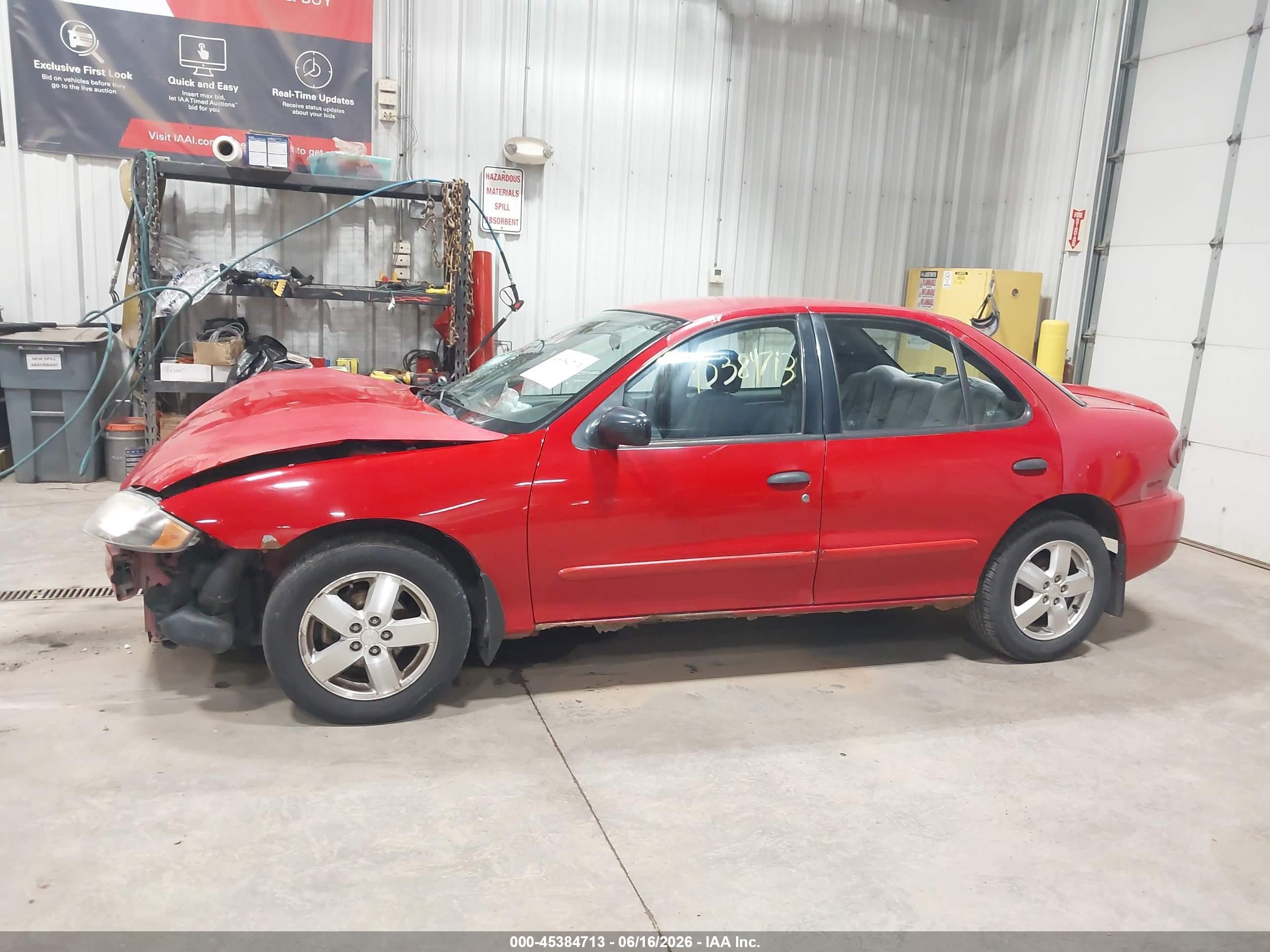 2004 Chevrolet Cavalier Ls Red vin: 1G1JF52F647252147