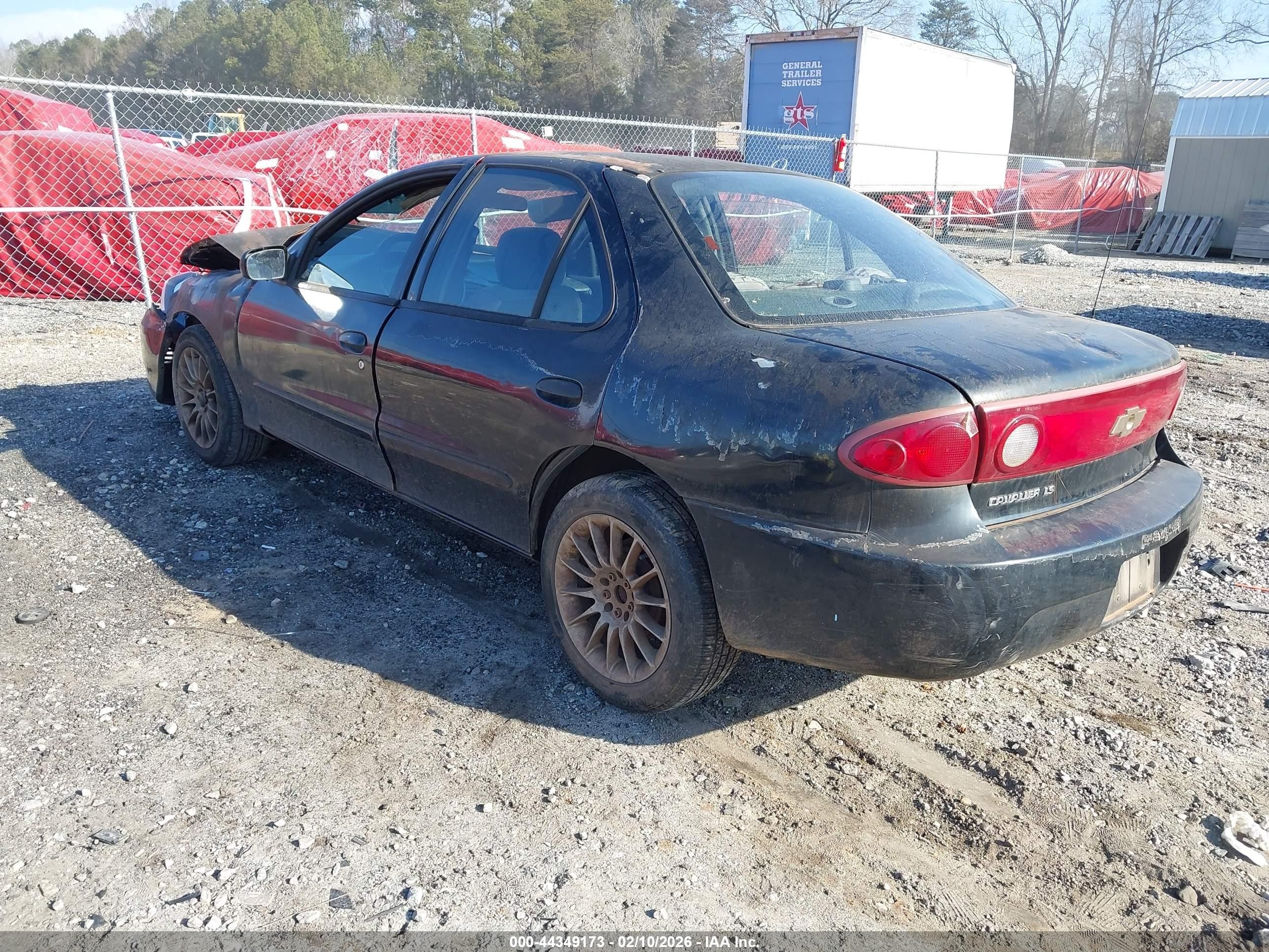 2004 Chevrolet Cavalier Ls Black vin: 1G1JF52F647298755