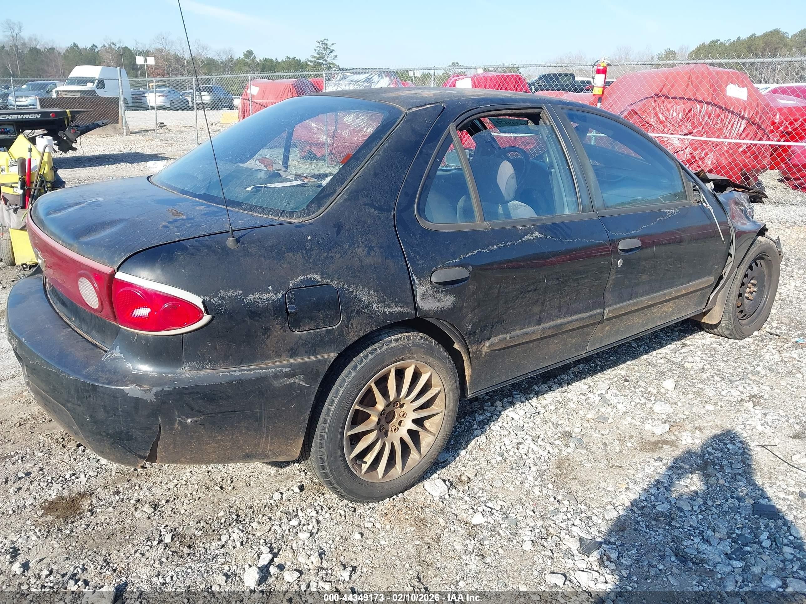 2004 Chevrolet Cavalier Ls Black vin: 1G1JF52F647298755