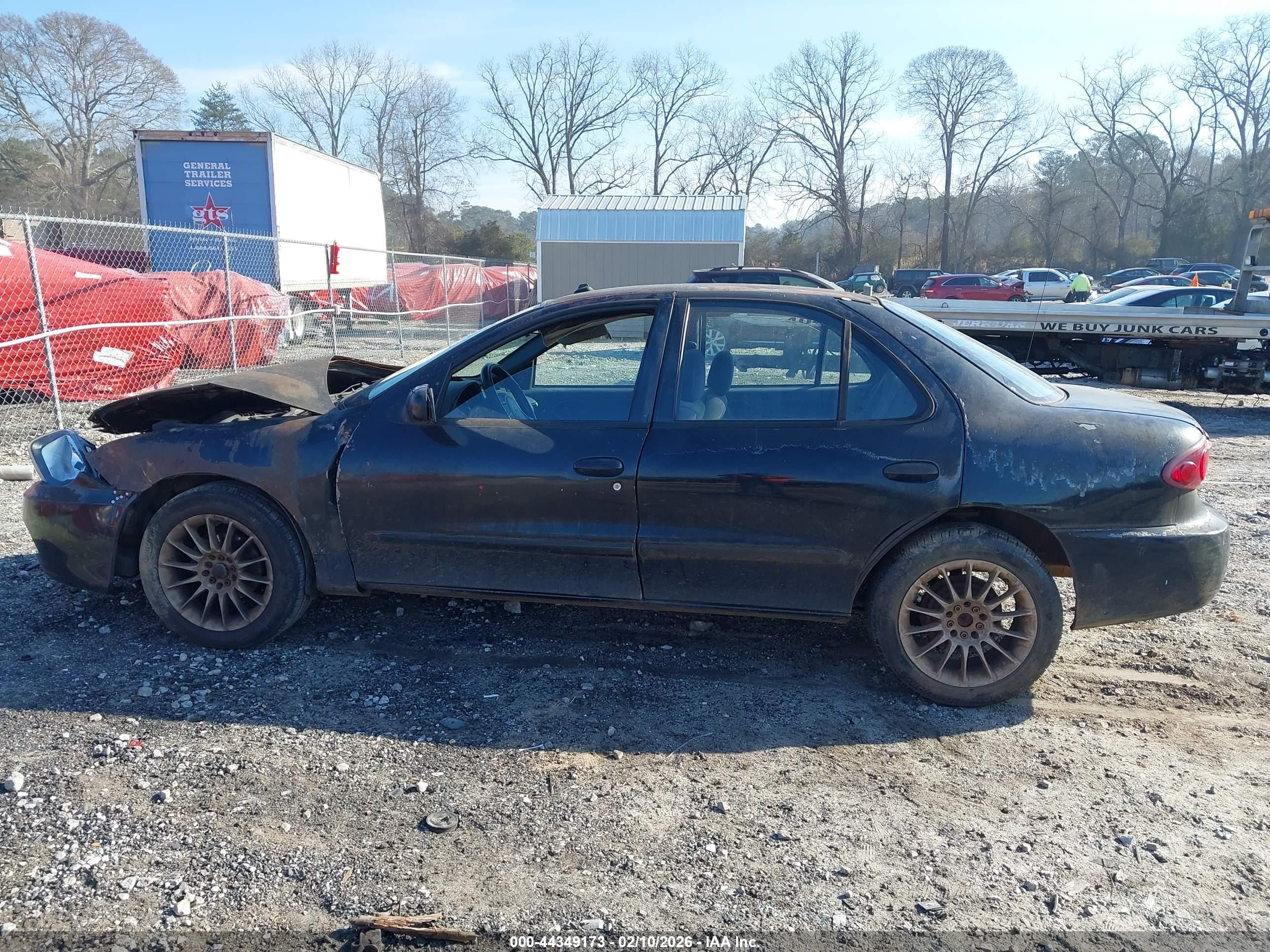 2004 Chevrolet Cavalier Ls Black vin: 1G1JF52F647298755