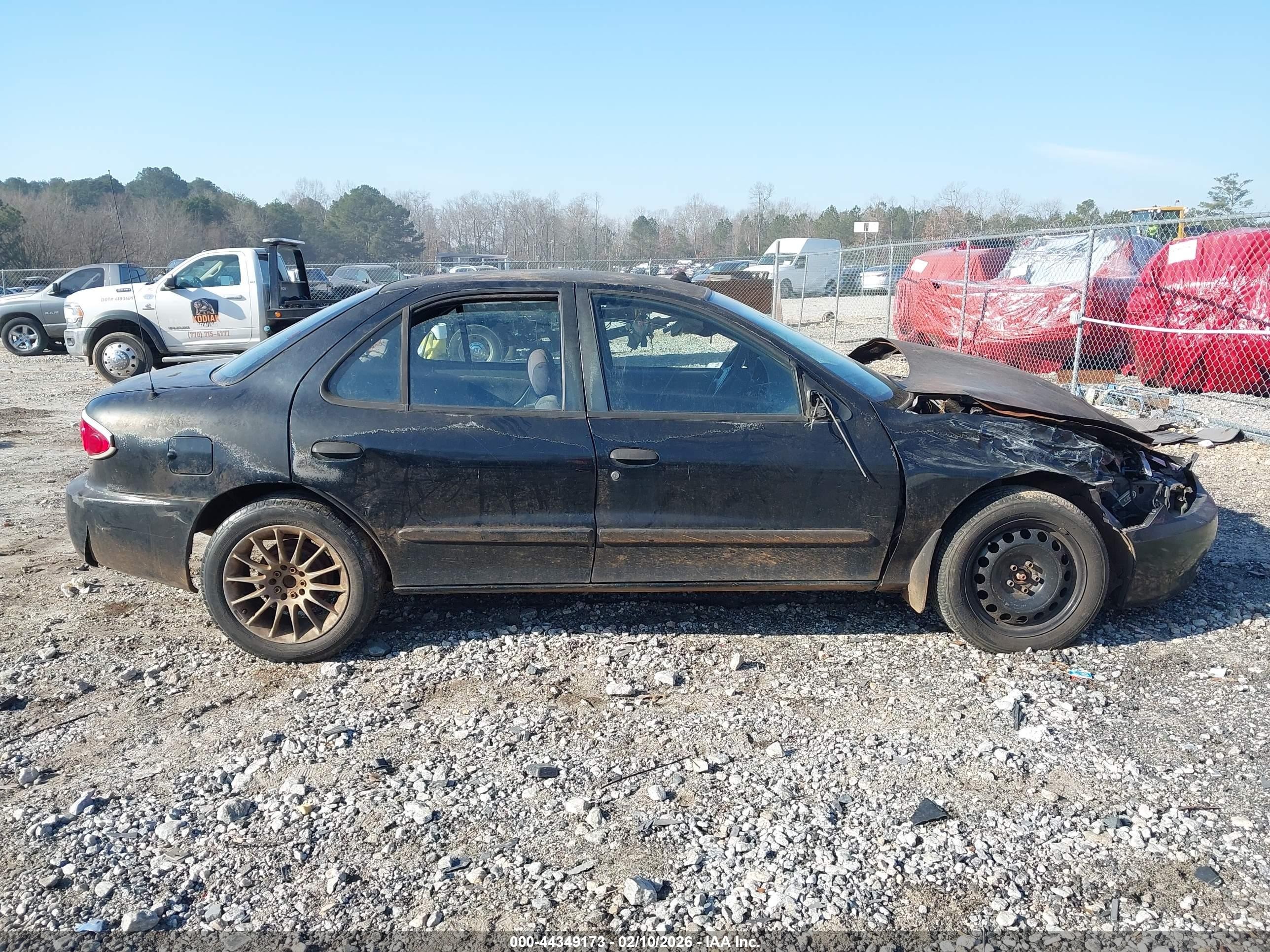 2004 Chevrolet Cavalier Ls Black vin: 1G1JF52F647298755