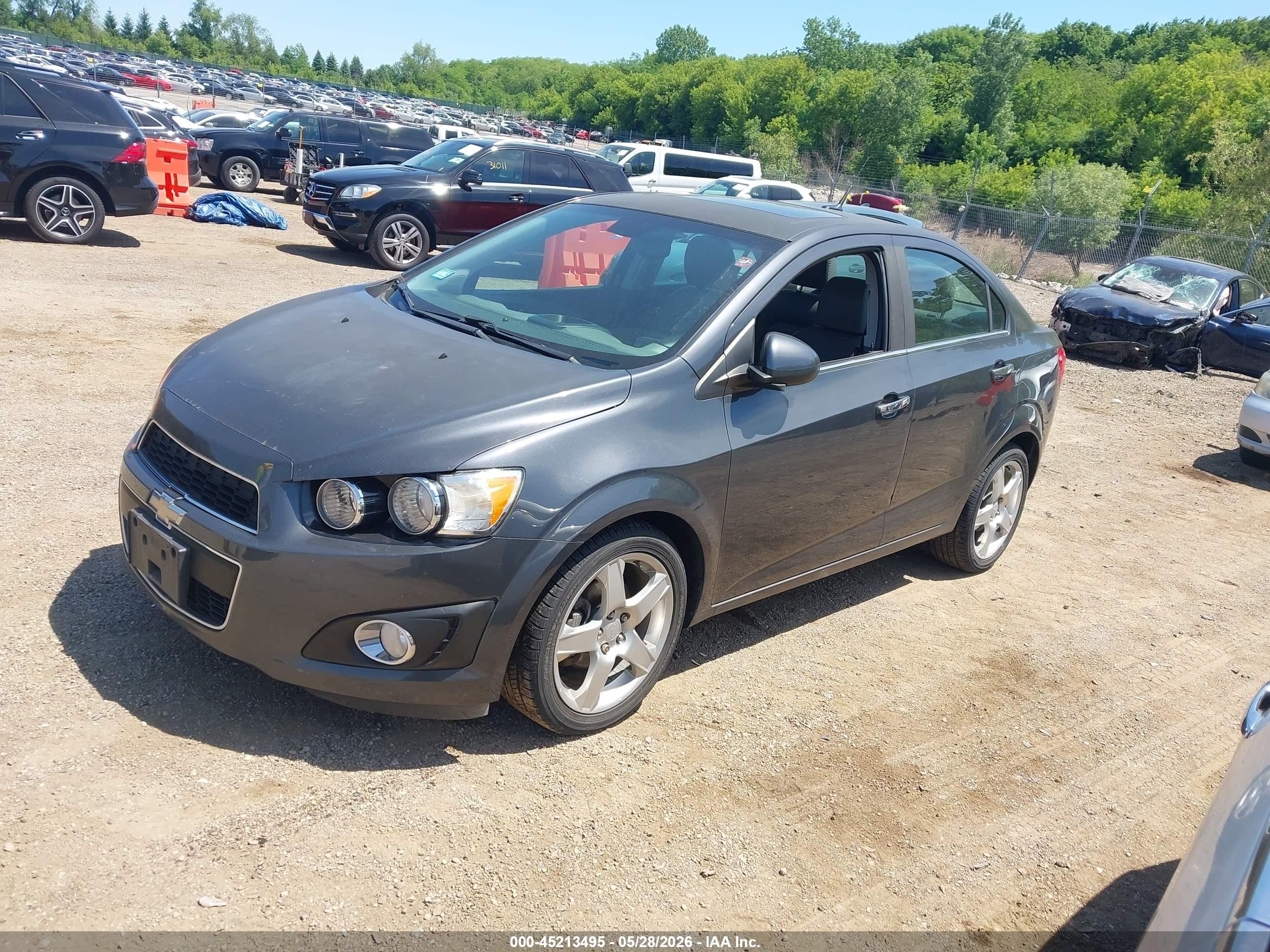 2012 Chevrolet Sonic 1lz Gray vin: 1G1JF5SB1C4216427