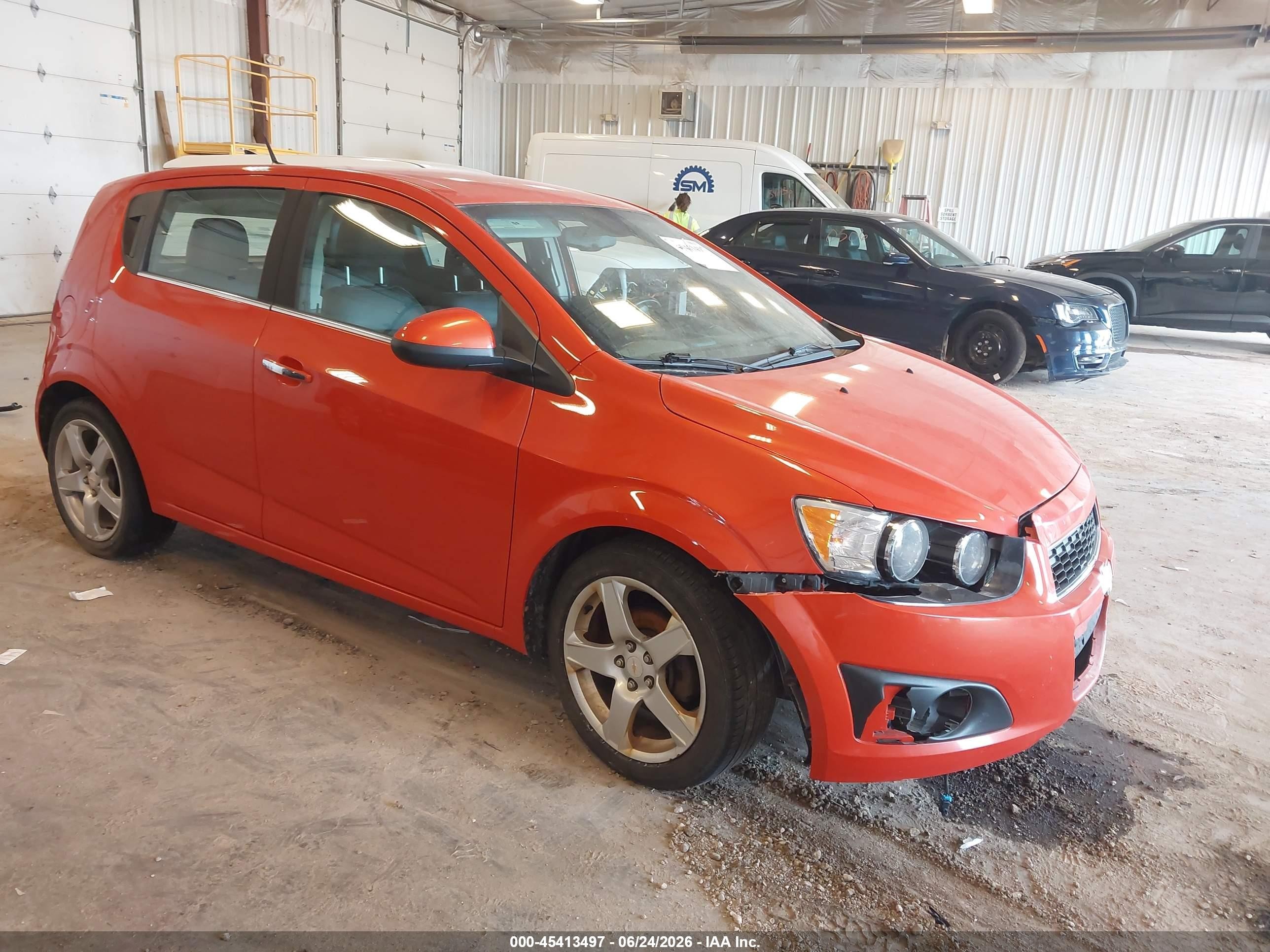 2012 Chevrolet Sonic 1lz Orange vin: 1G1JF6SB2C4128346