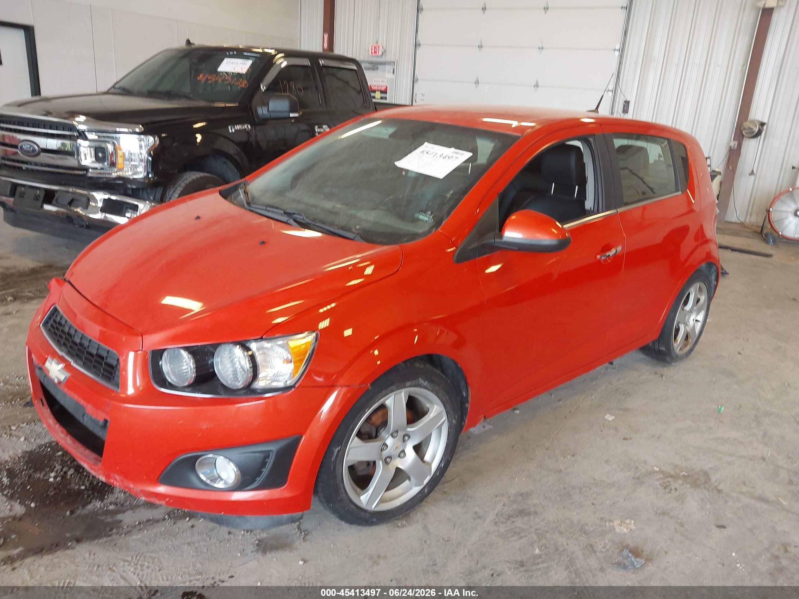 2012 Chevrolet Sonic 1lz Orange vin: 1G1JF6SB2C4128346