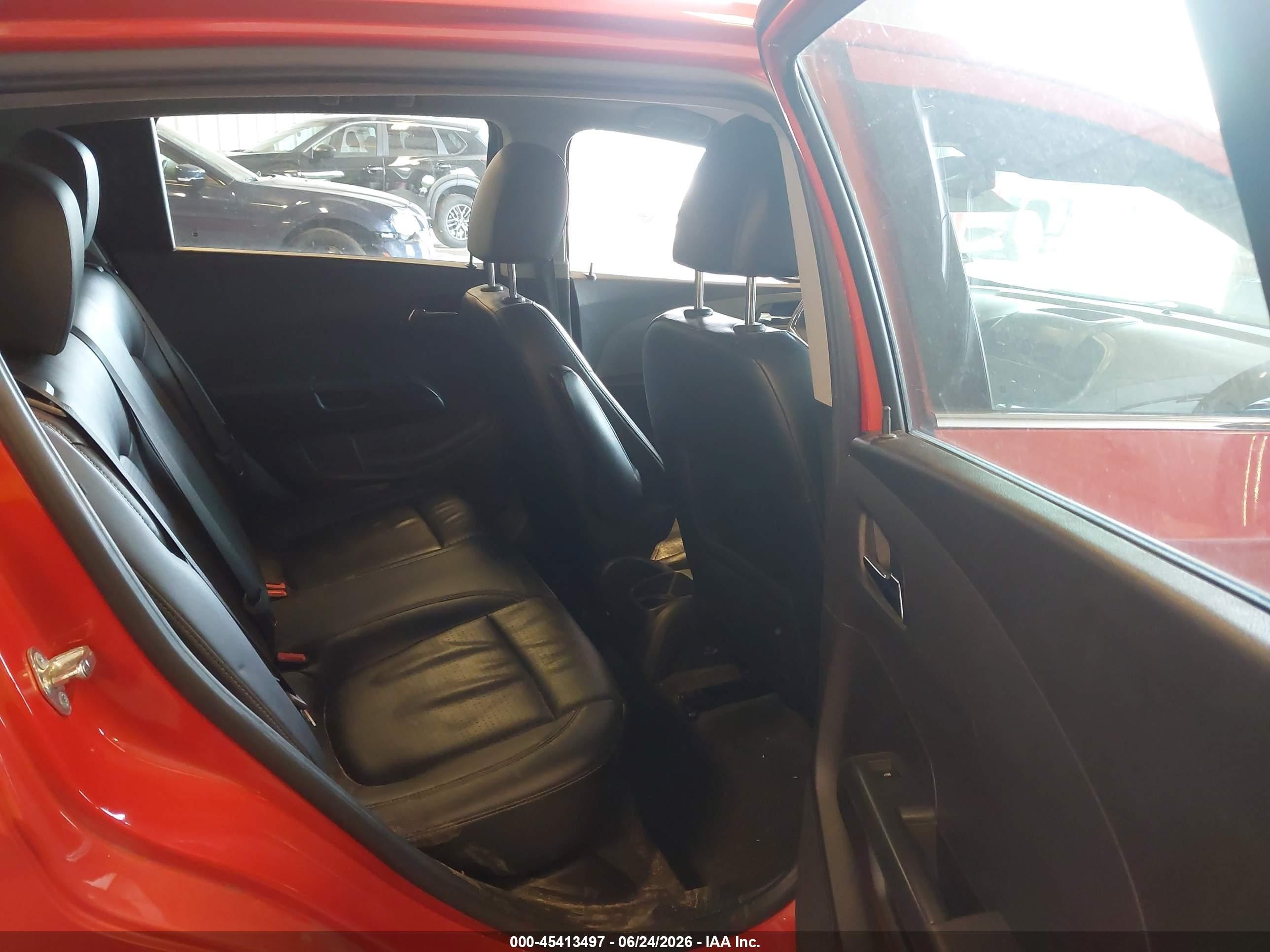 2012 Chevrolet Sonic 1lz Orange vin: 1G1JF6SB2C4128346